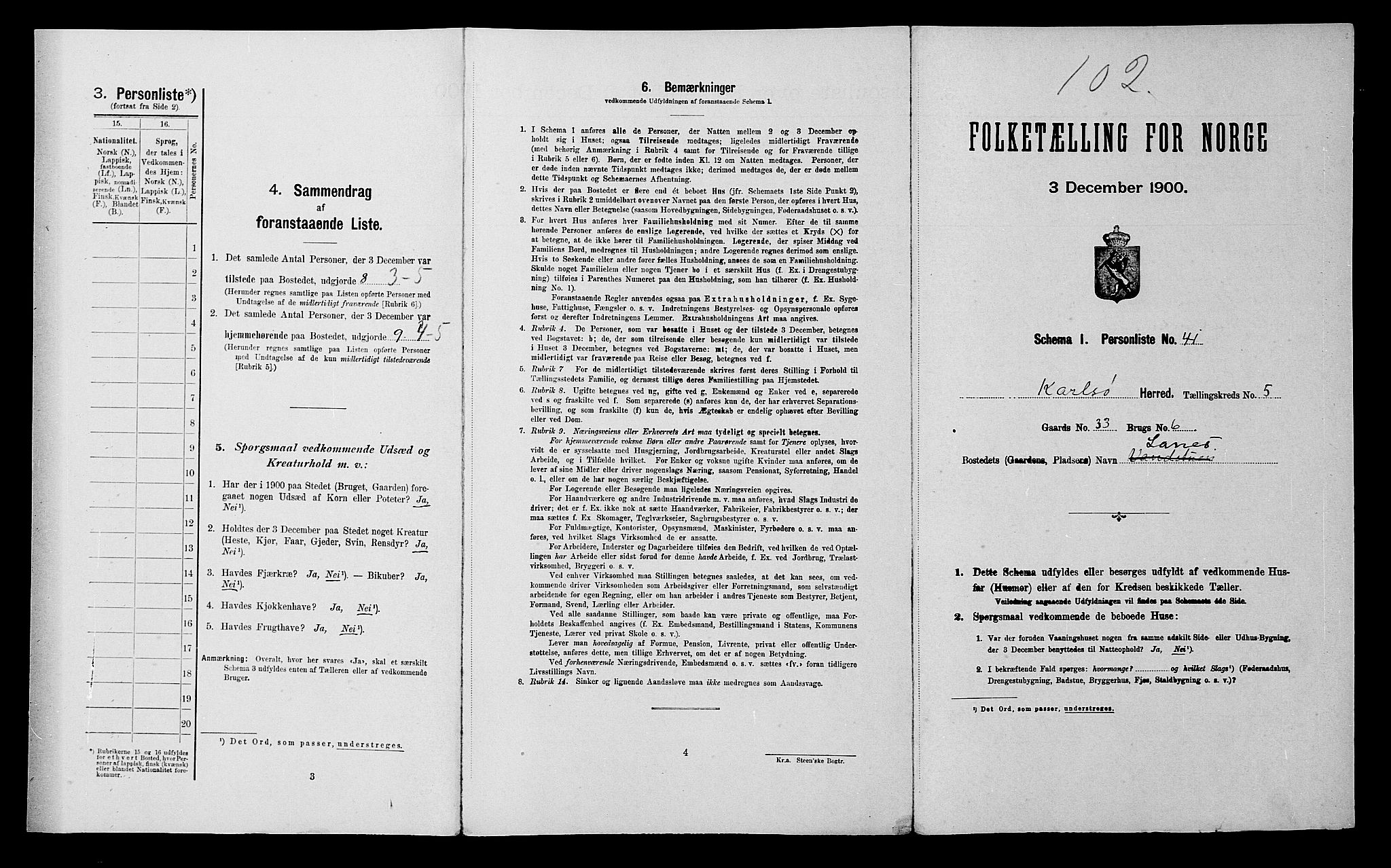 SATØ, Folketelling 1900 for 1936 Karlsøy herred, 1900, s. 407