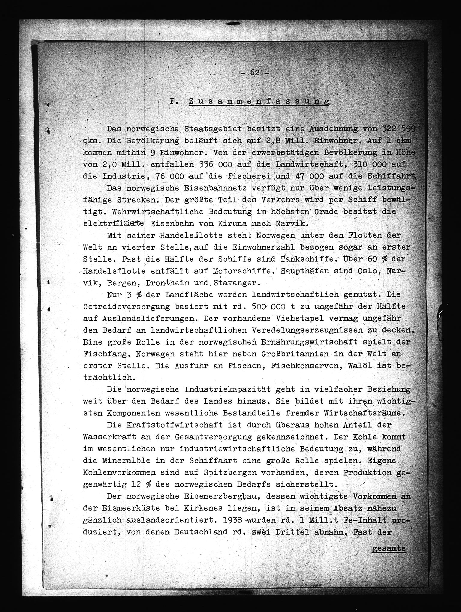 Documents Section, AV/RA-RAFA-2200/V/L0090: Amerikansk mikrofilm "Captured German Documents".
Box No. 952.  FKA jnr. 59/1955., 1940, s. 403