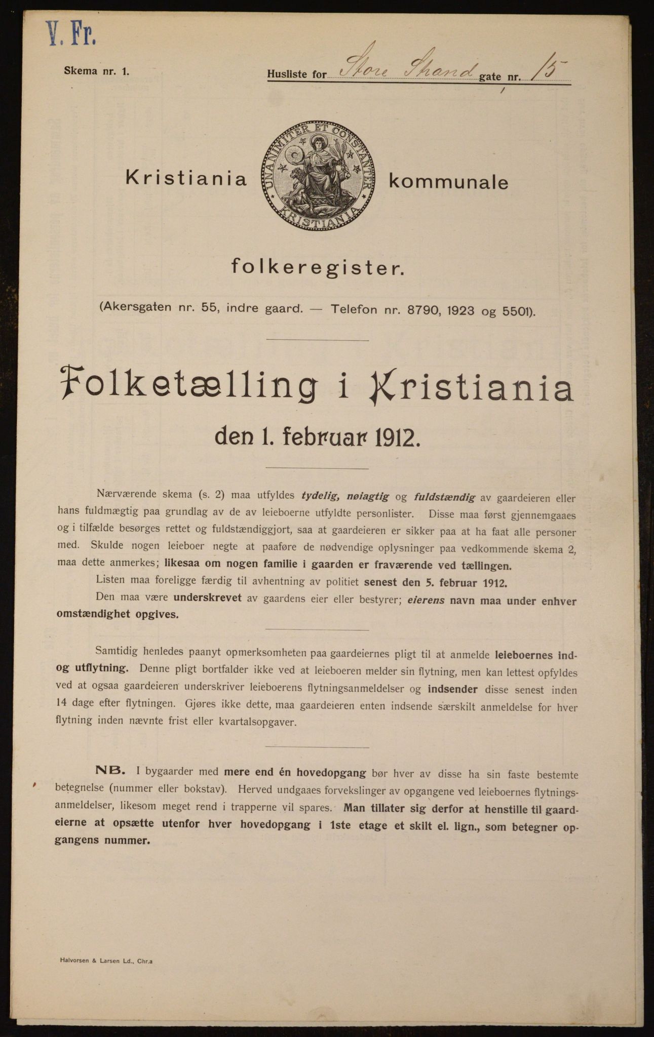 OBA, Kommunal folketelling 1.2.1912 for Kristiania, 1912, s. 102952