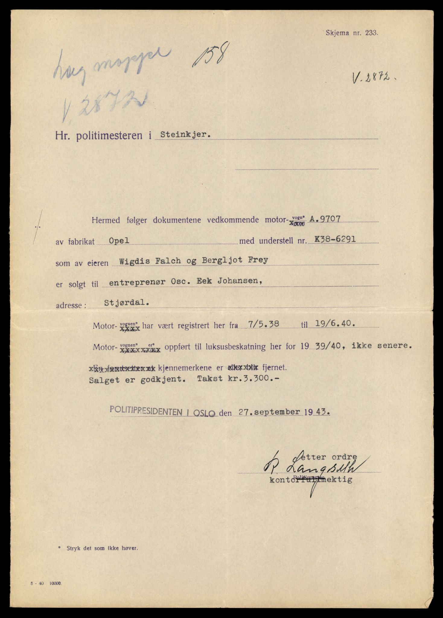 Møre og Romsdal vegkontor - Ålesund trafikkstasjon, AV/SAT-A-4099/F/Fe/L0044: Registreringskort for kjøretøy T 14205 - T 14319, 1927-1998, s. 1300