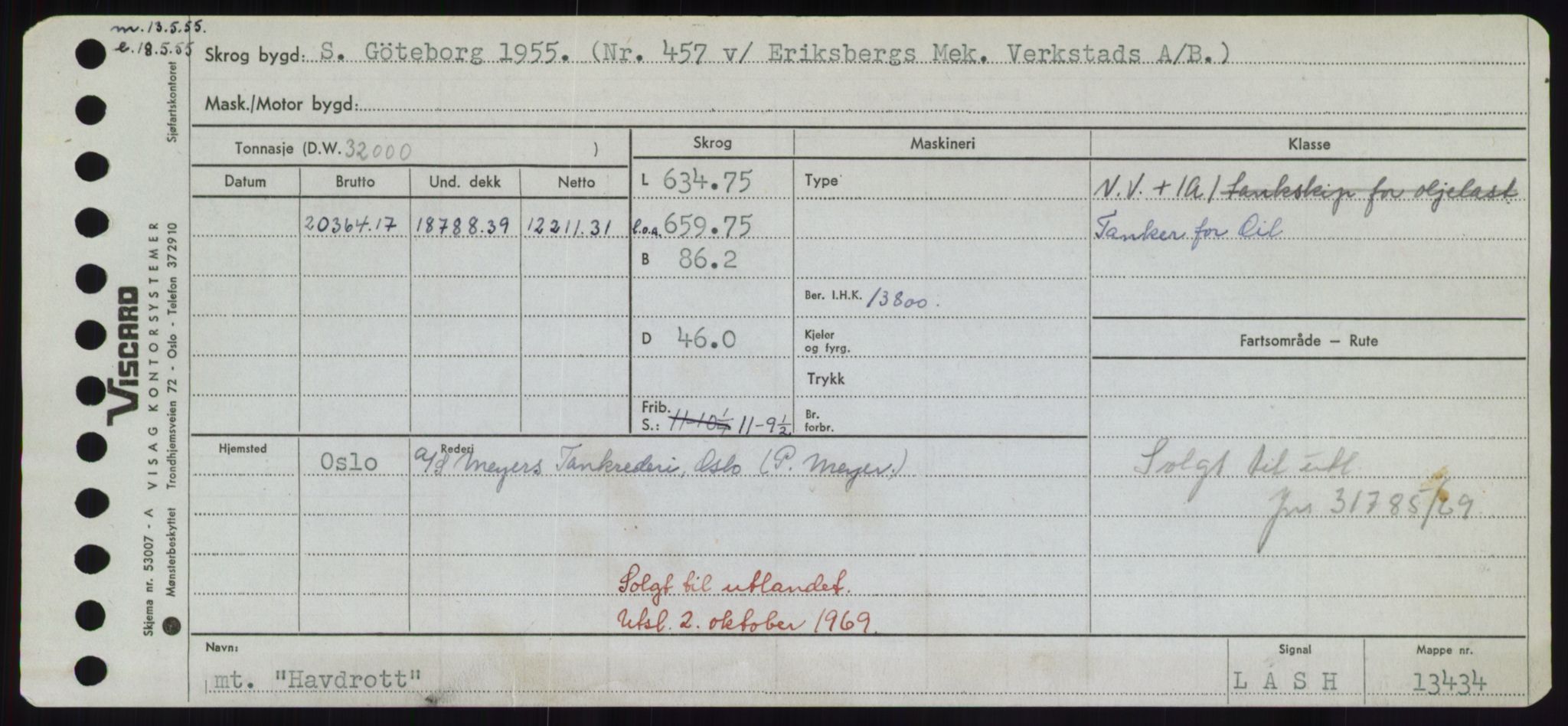 Sjøfartsdirektoratet med forløpere, Skipsmålingen, RA/S-1627/H/Hd/L0014: Fartøy, H-Havl, s. 509