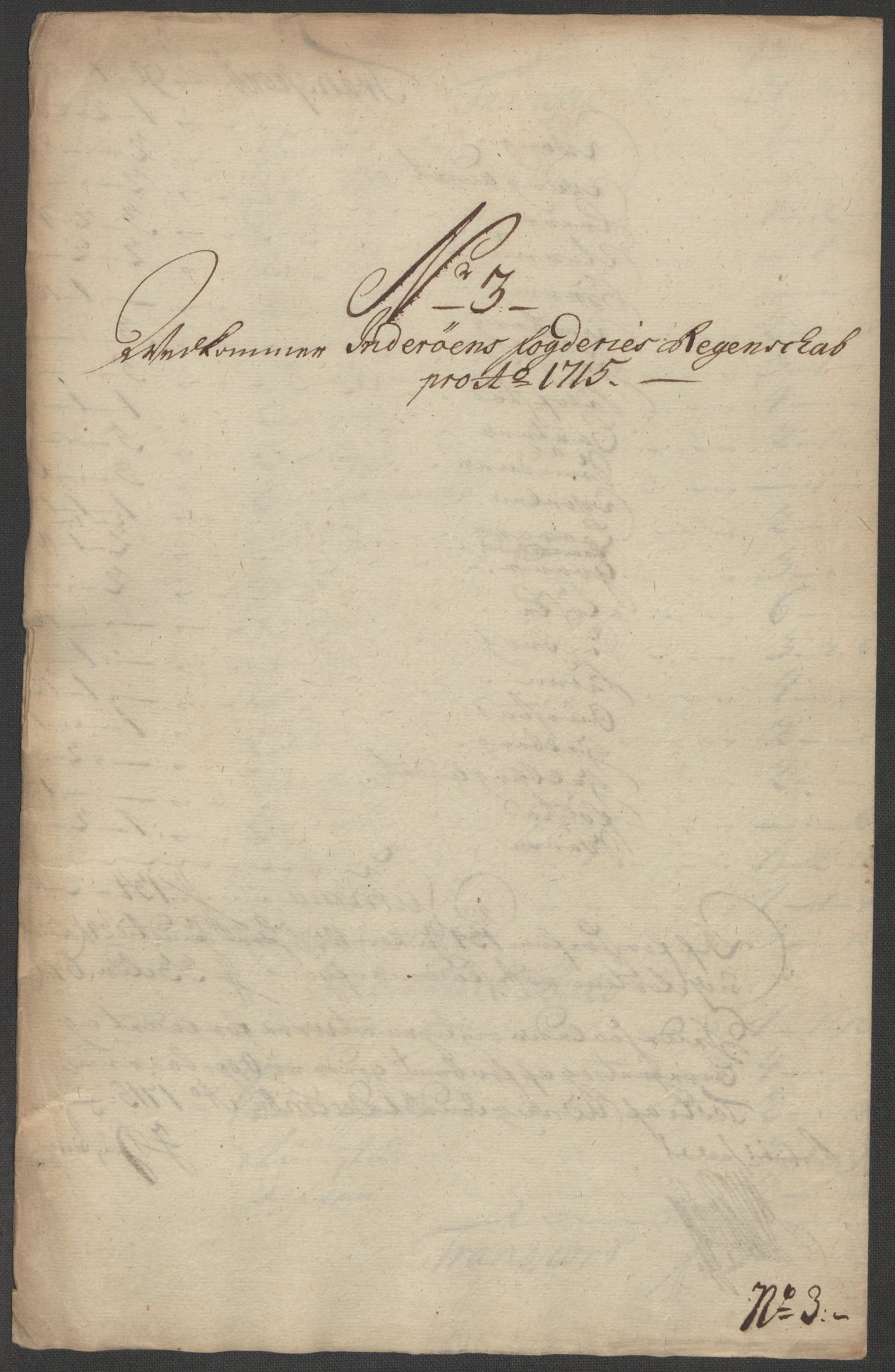 Rentekammeret inntil 1814, Reviderte regnskaper, Fogderegnskap, AV/RA-EA-4092/R63/L4323: Fogderegnskap Inderøy, 1715, s. 143