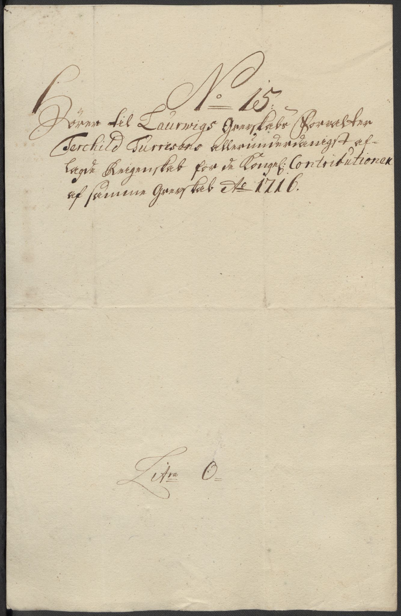 Rentekammeret inntil 1814, Reviderte regnskaper, Fogderegnskap, RA/EA-4092/R33/L1987: Fogderegnskap Larvik grevskap, 1716-1717, s. 212