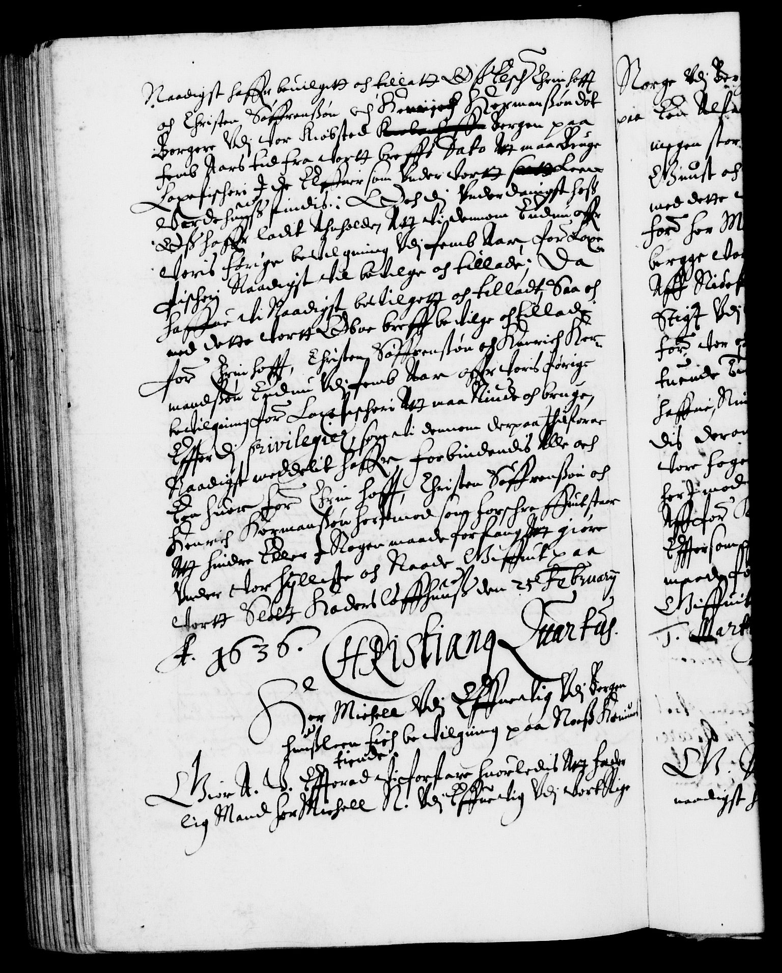 Danske Kanselli 1572-1799, RA/EA-3023/F/Fc/Fca/Fcaa/L0005: Norske registre (mikrofilm), 1631-1636, s. 321b
