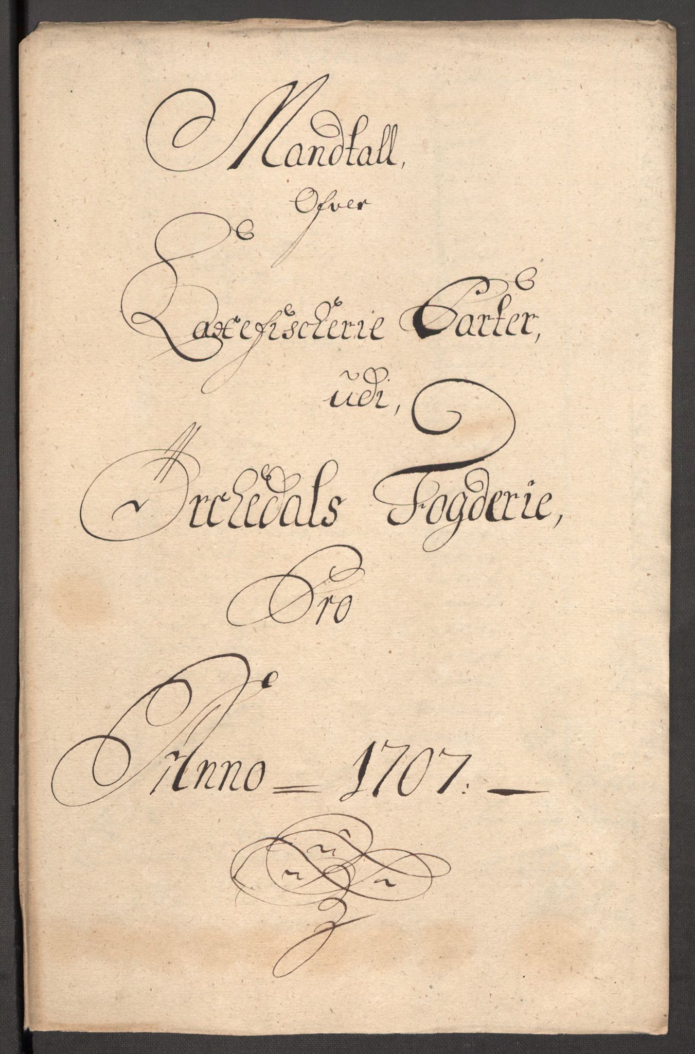 Rentekammeret inntil 1814, Reviderte regnskaper, Fogderegnskap, AV/RA-EA-4092/R60/L3957: Fogderegnskap Orkdal og Gauldal, 1707, s. 264