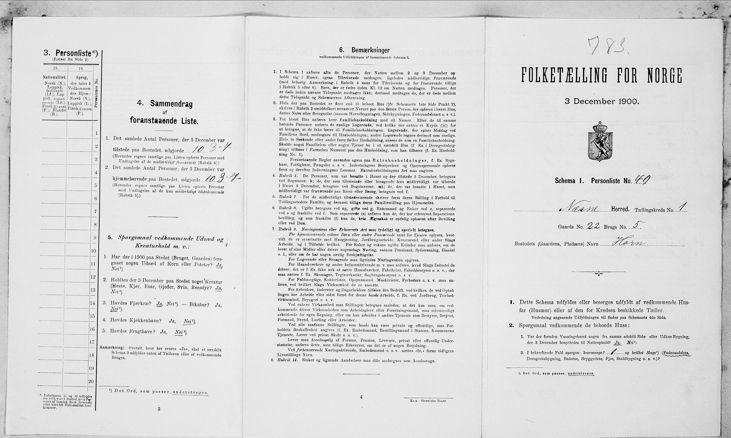 SAT, Folketelling 1900 for 1828 Nesna herred, 1900, s. 79