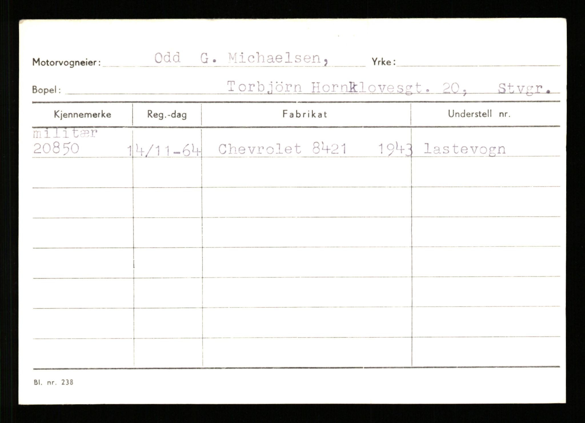 Stavanger trafikkstasjon, AV/SAST-A-101942/0/G/L0004: Registreringsnummer: 15497 - 22957, 1930-1971, s. 2450