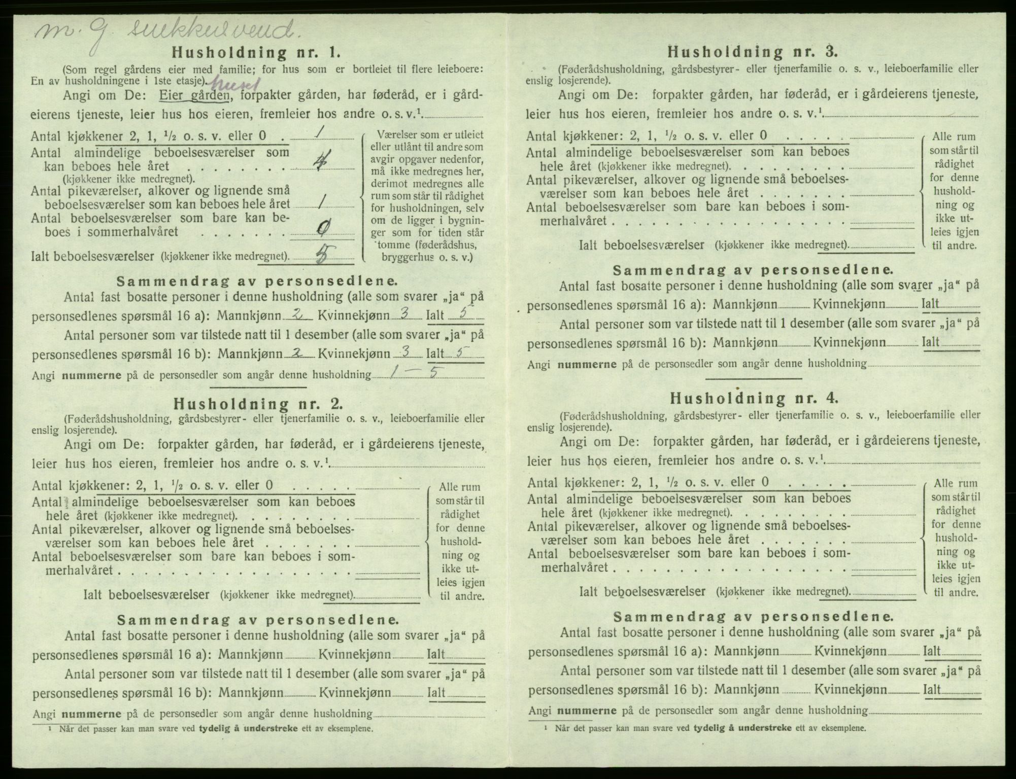 SAB, Folketelling 1920 for 1245 Sund herred, 1920, s. 179