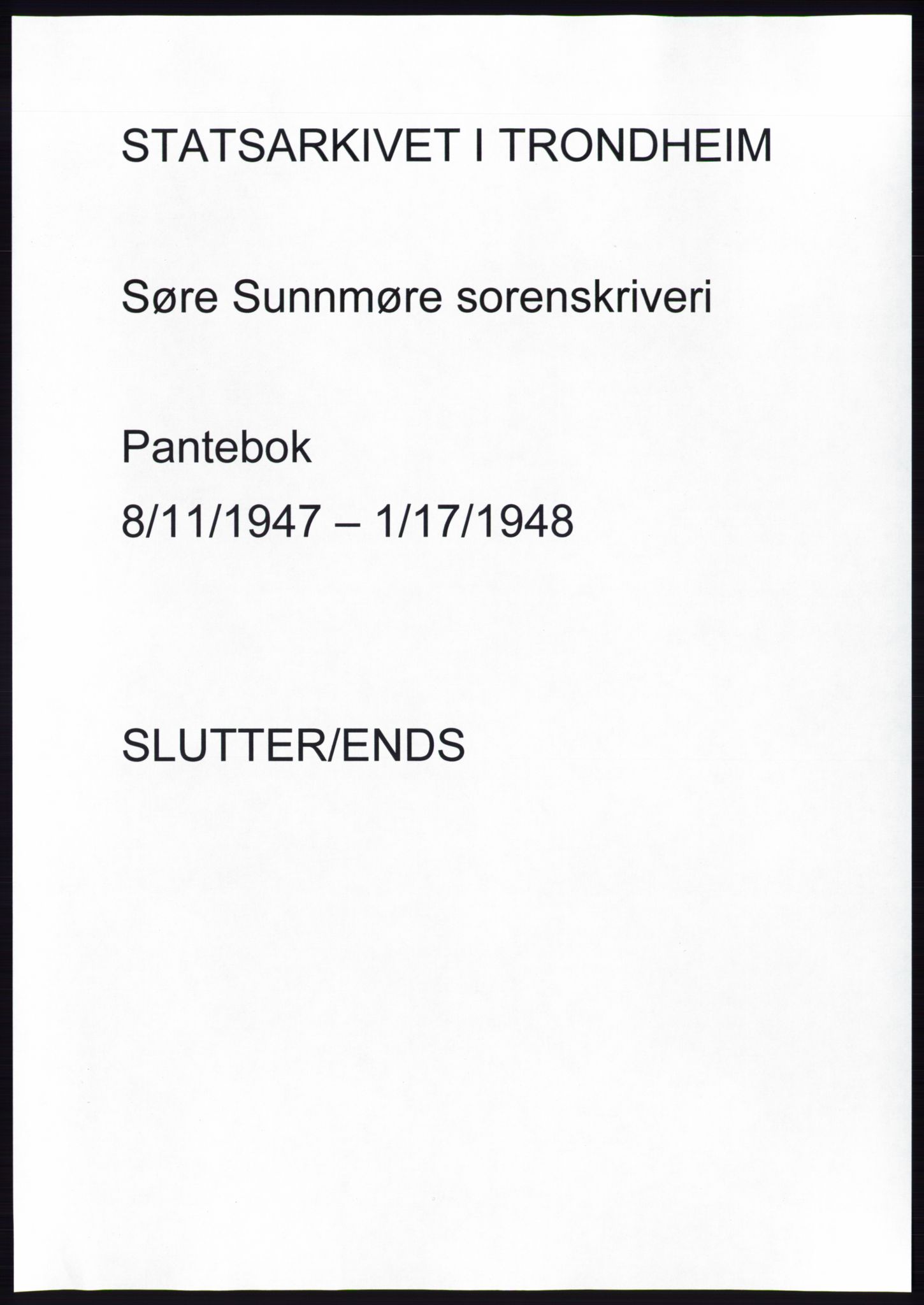 Søre Sunnmøre sorenskriveri, AV/SAT-A-4122/1/2/2C/L0081: Pantebok nr. 7A, 1947-1948