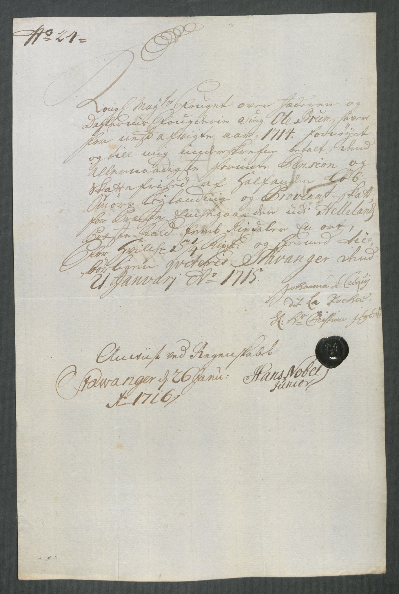 Rentekammeret inntil 1814, Reviderte regnskaper, Fogderegnskap, AV/RA-EA-4092/R46/L2738: Fogderegnskap Jæren og Dalane, 1713-1714, s. 331