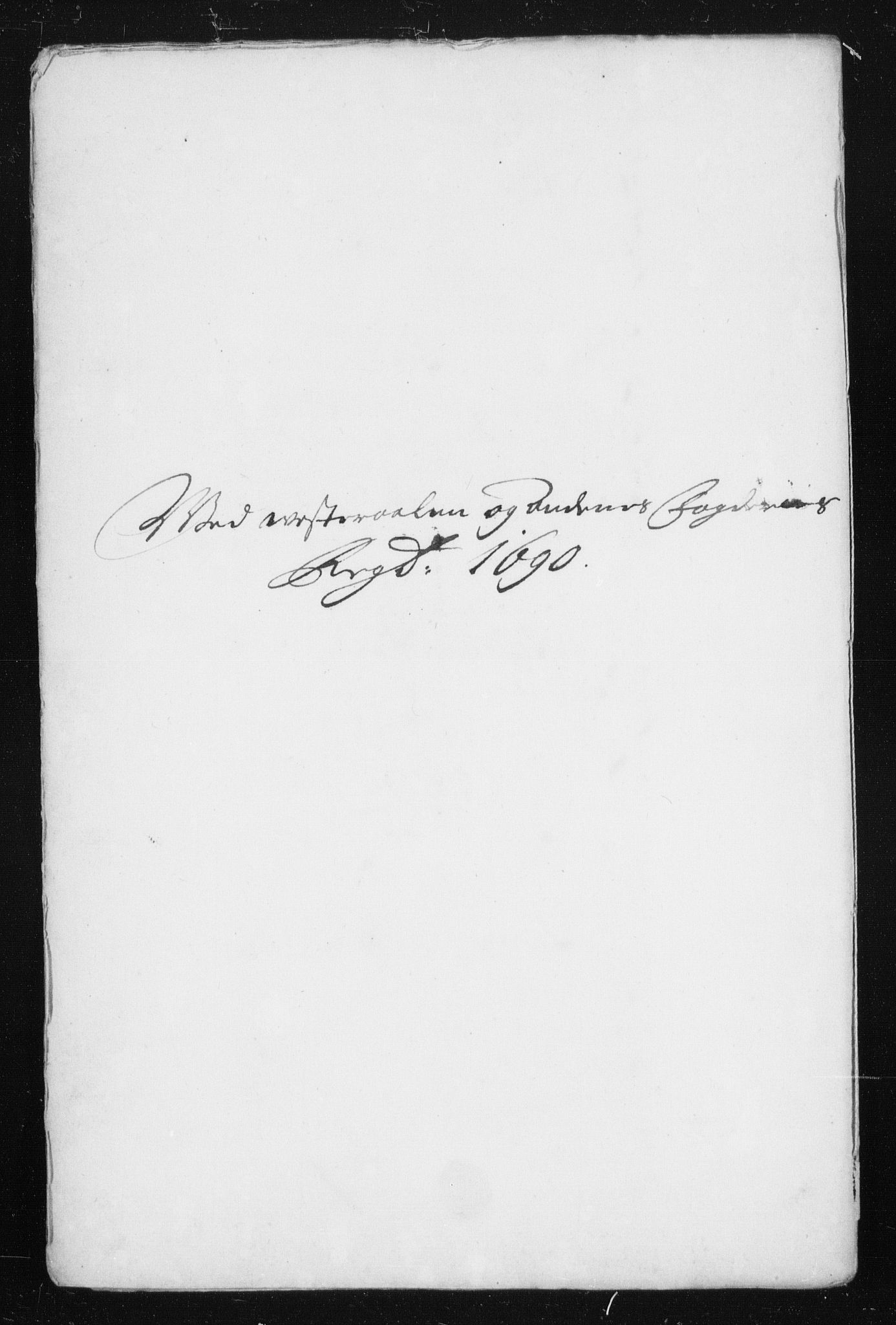 Rentekammeret inntil 1814, Reviderte regnskaper, Stiftamtstueregnskaper, Trondheim stiftamt og Nordland amt, AV/RA-EA-6044/R/Rh/L0015: Nordland amt, 1690