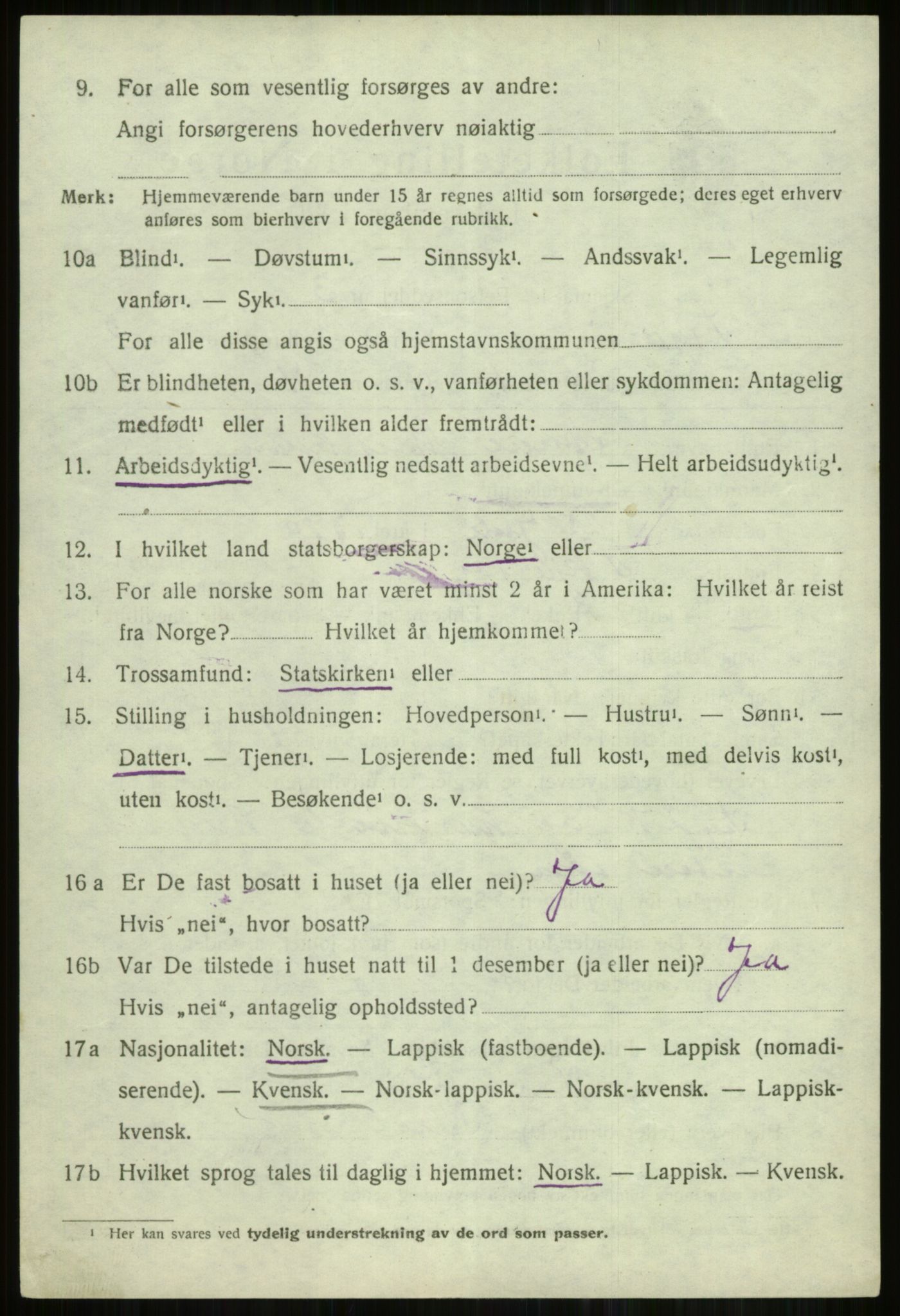 SATØ, Folketelling 1920 for 1941 Skjervøy herred, 1920, s. 1496
