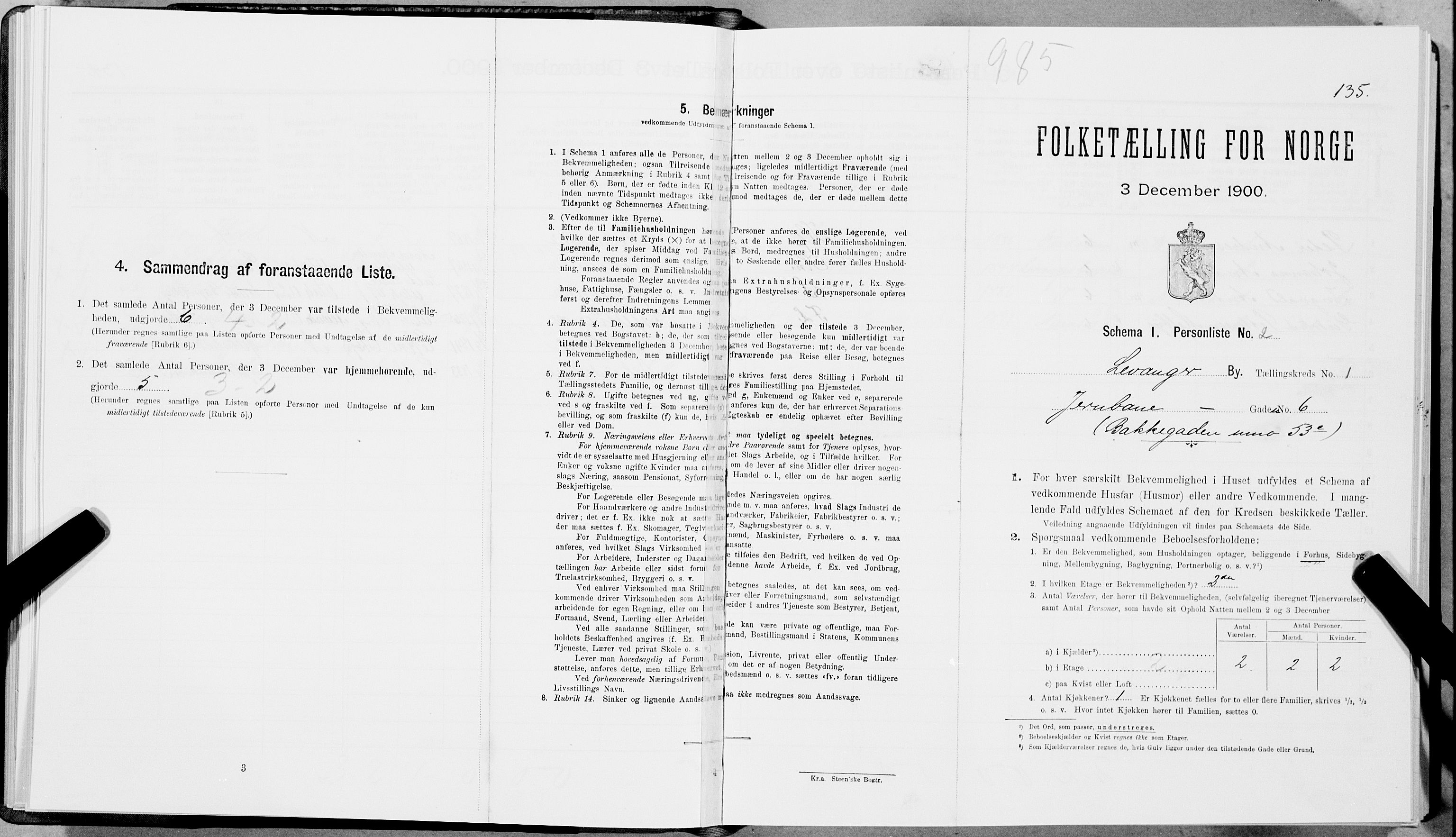SAT, Folketelling 1900 for 1701 Levanger kjøpstad, 1900, s. 144