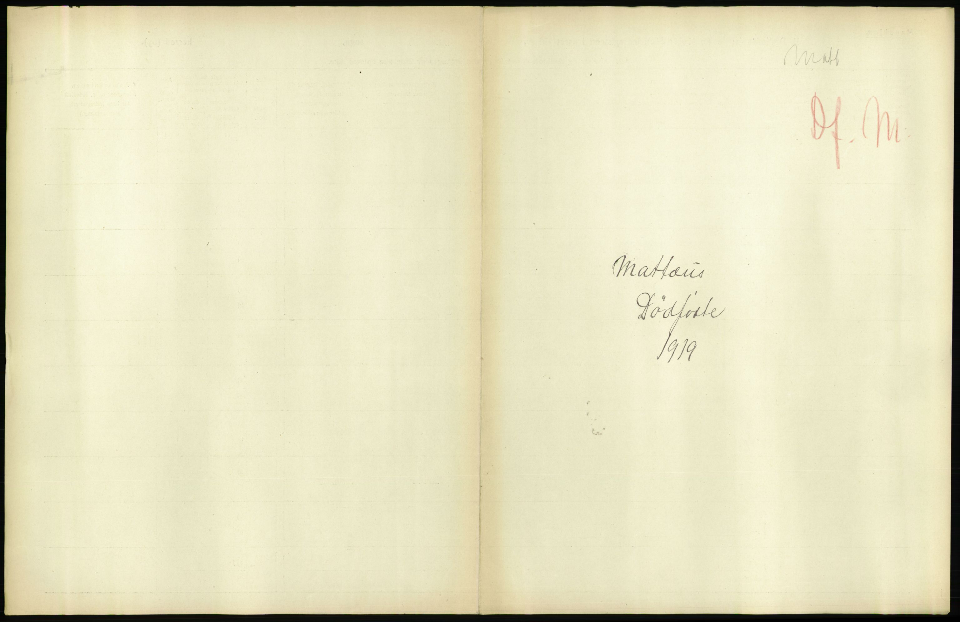 Statistisk sentralbyrå, Sosiodemografiske emner, Befolkning, AV/RA-S-2228/D/Df/Dfb/Dfbi/L0011: Kristiania: Døde, dødfødte, 1919