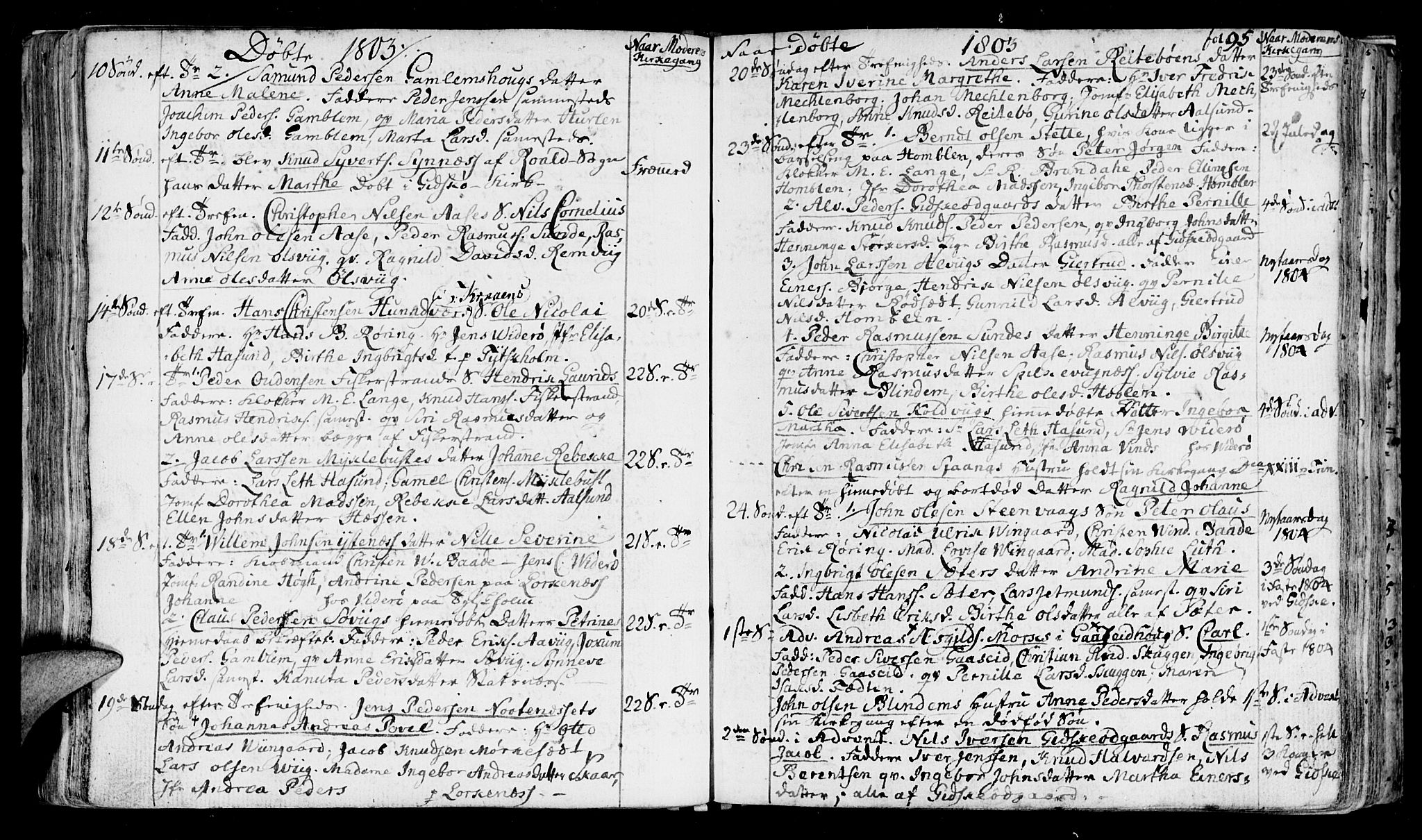 Ministerialprotokoller, klokkerbøker og fødselsregistre - Møre og Romsdal, AV/SAT-A-1454/528/L0394: Ministerialbok nr. 528A05, 1801-1826, s. 95