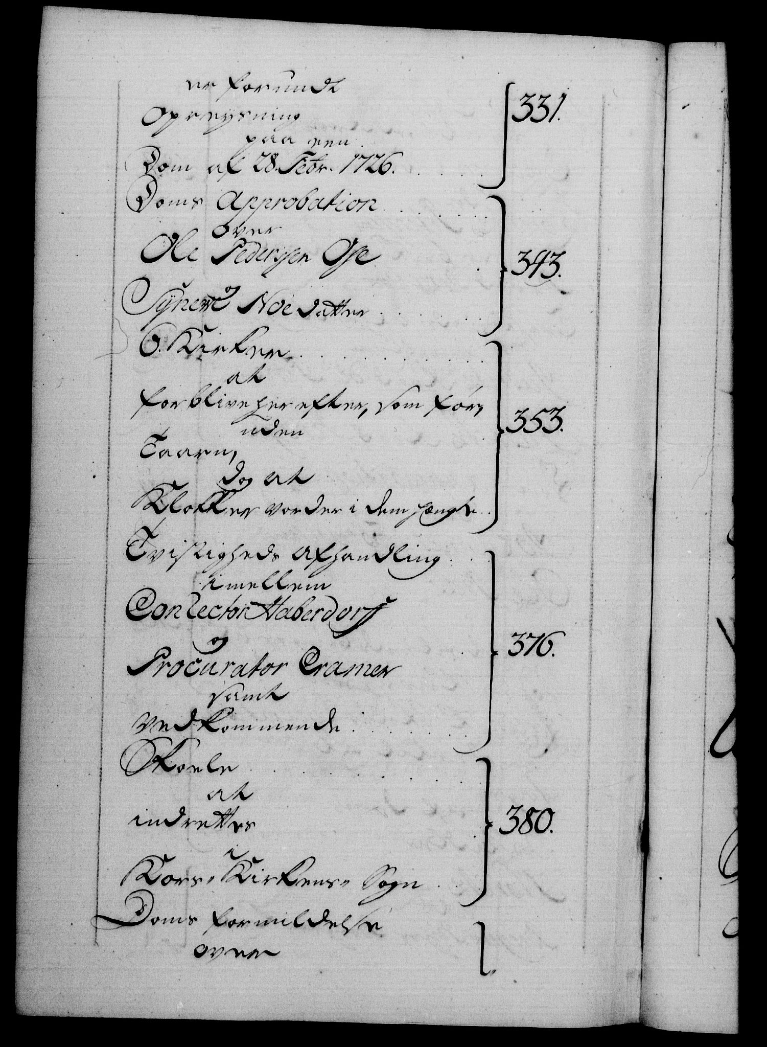 Danske Kanselli 1572-1799, AV/RA-EA-3023/F/Fc/Fca/Fcab/L0027: Norske tegnelser, 1736-1737