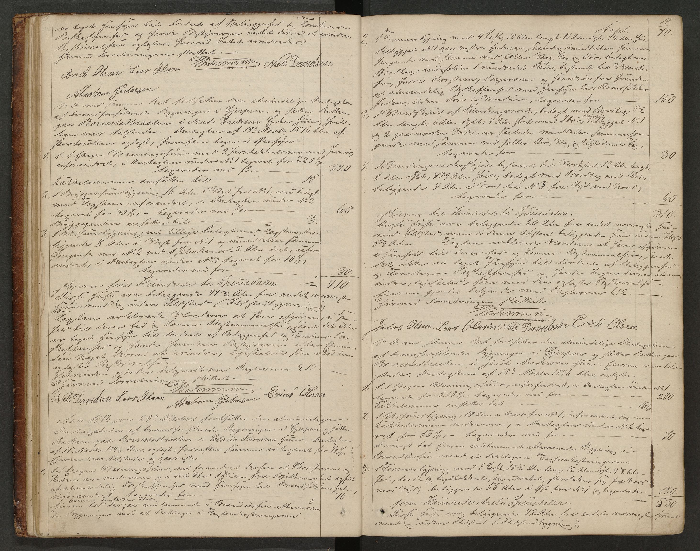 Gjerpen og Siljan lensmannskontor, AV/SAKO-A-555/Y/Ye/Yea/L0002: Branntakstprotokoll, 1856-1873