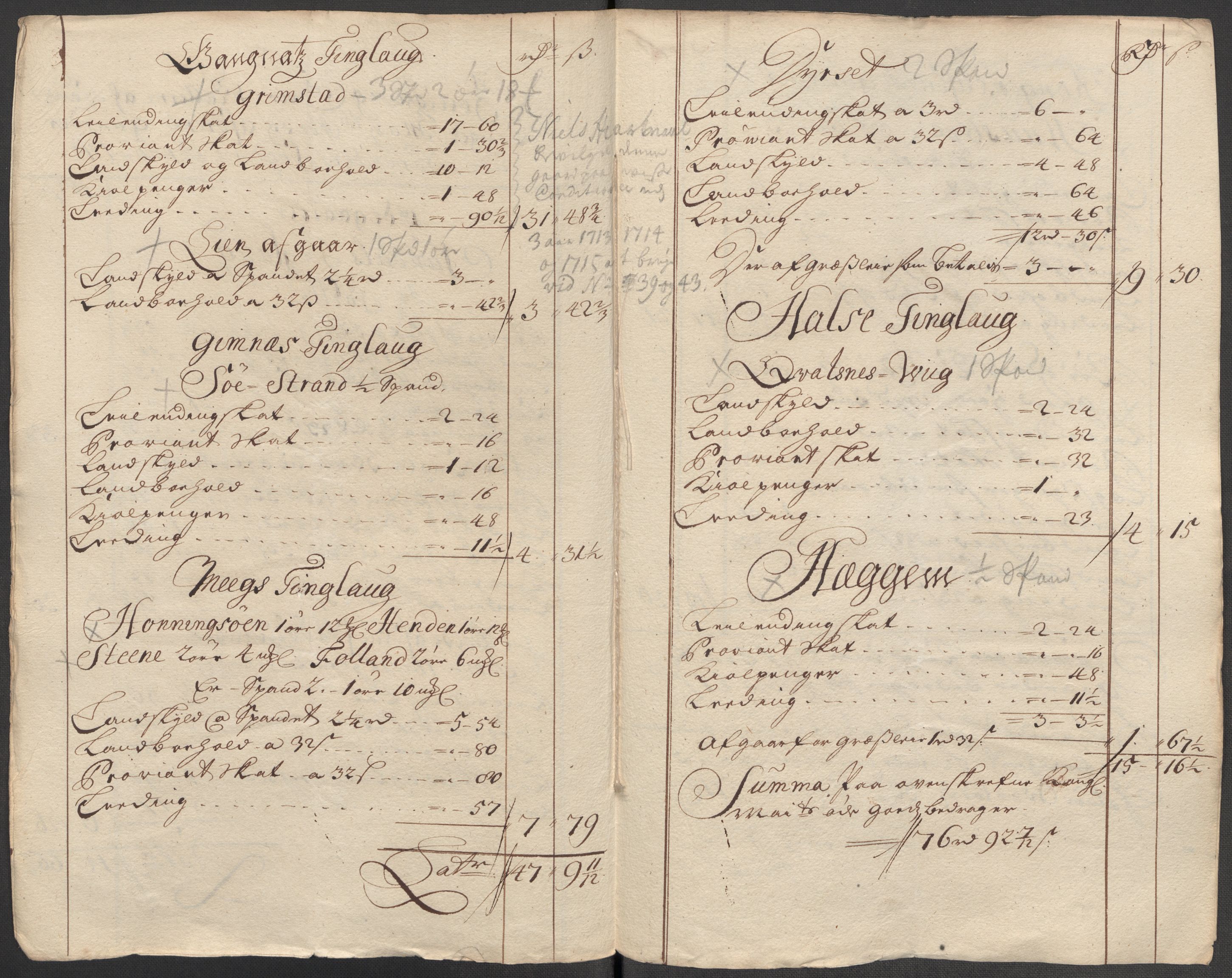 Rentekammeret inntil 1814, Reviderte regnskaper, Fogderegnskap, RA/EA-4092/R56/L3748: Fogderegnskap Nordmøre, 1714-1715, s. 203