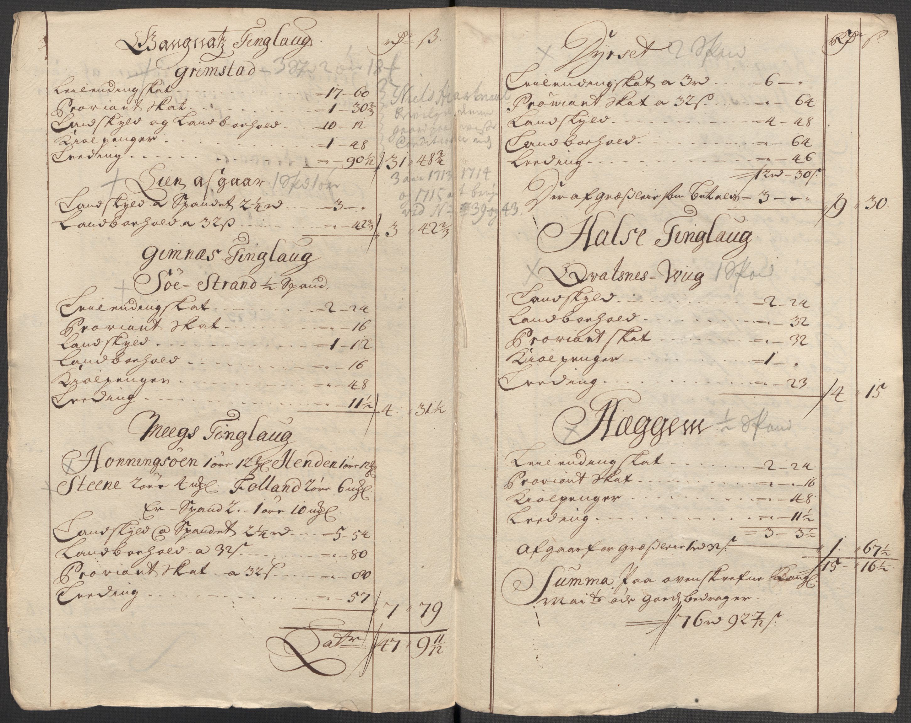 Rentekammeret inntil 1814, Reviderte regnskaper, Fogderegnskap, AV/RA-EA-4092/R56/L3748: Fogderegnskap Nordmøre, 1714-1715, s. 203