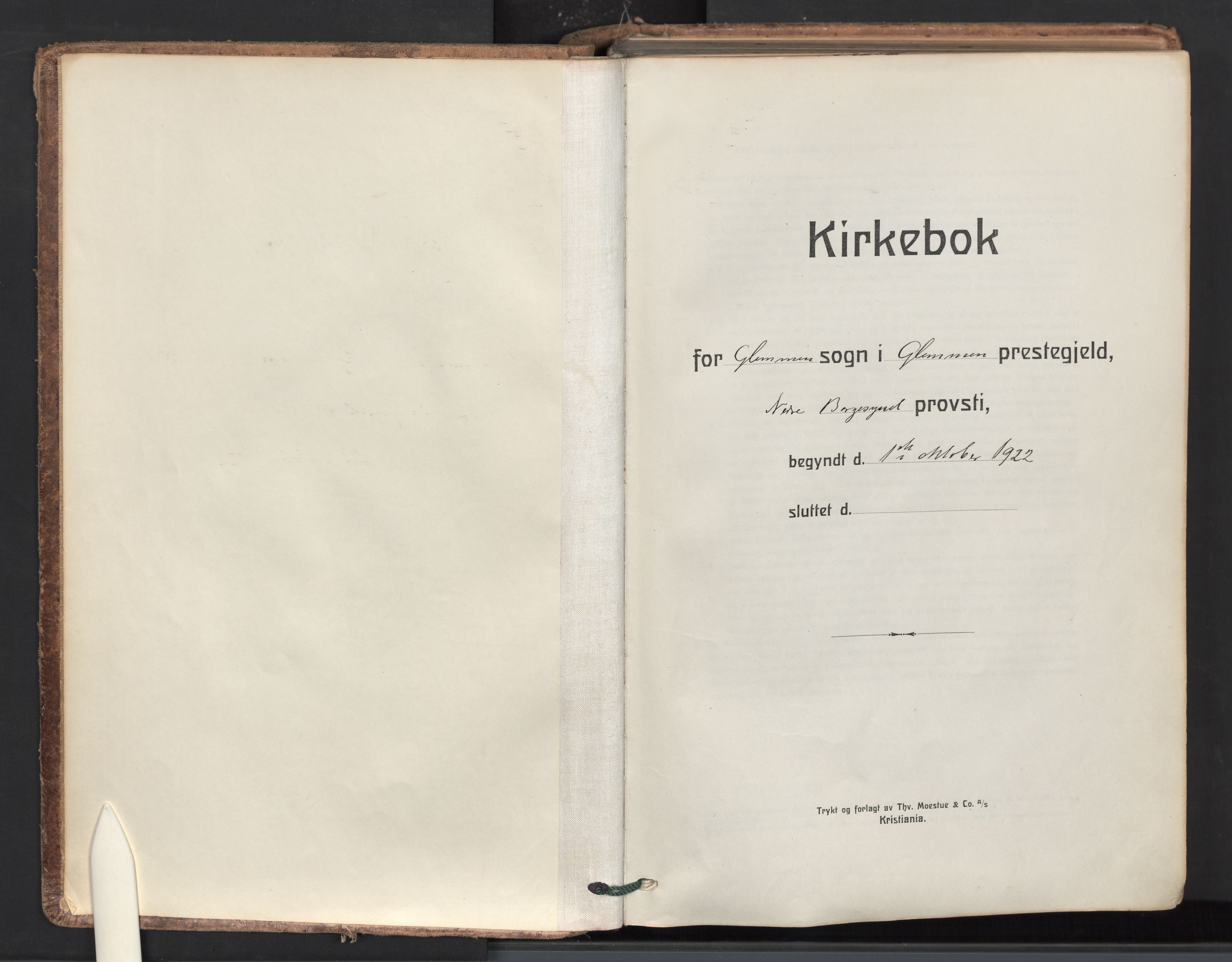 Glemmen prestekontor Kirkebøker, AV/SAO-A-10908/F/Fa/L0018: Ministerialbok nr. 18, 1922-1955