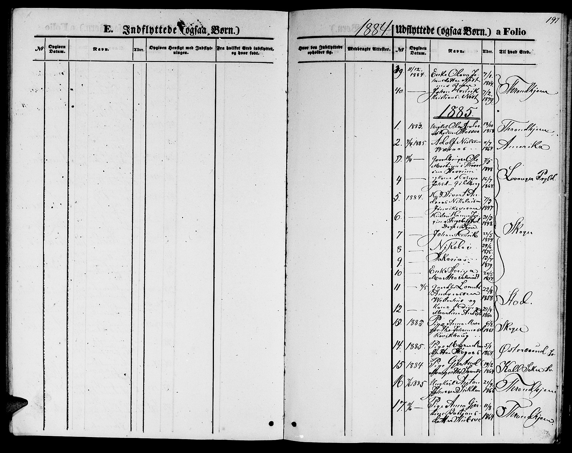 Ministerialprotokoller, klokkerbøker og fødselsregistre - Nord-Trøndelag, SAT/A-1458/722/L0225: Klokkerbok nr. 722C01, 1871-1888, s. 197