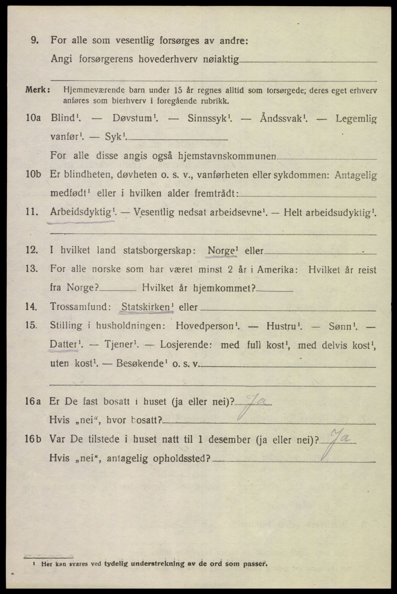 SAK, Folketelling 1920 for 1028 Vigmostad herred, 1920, s. 426