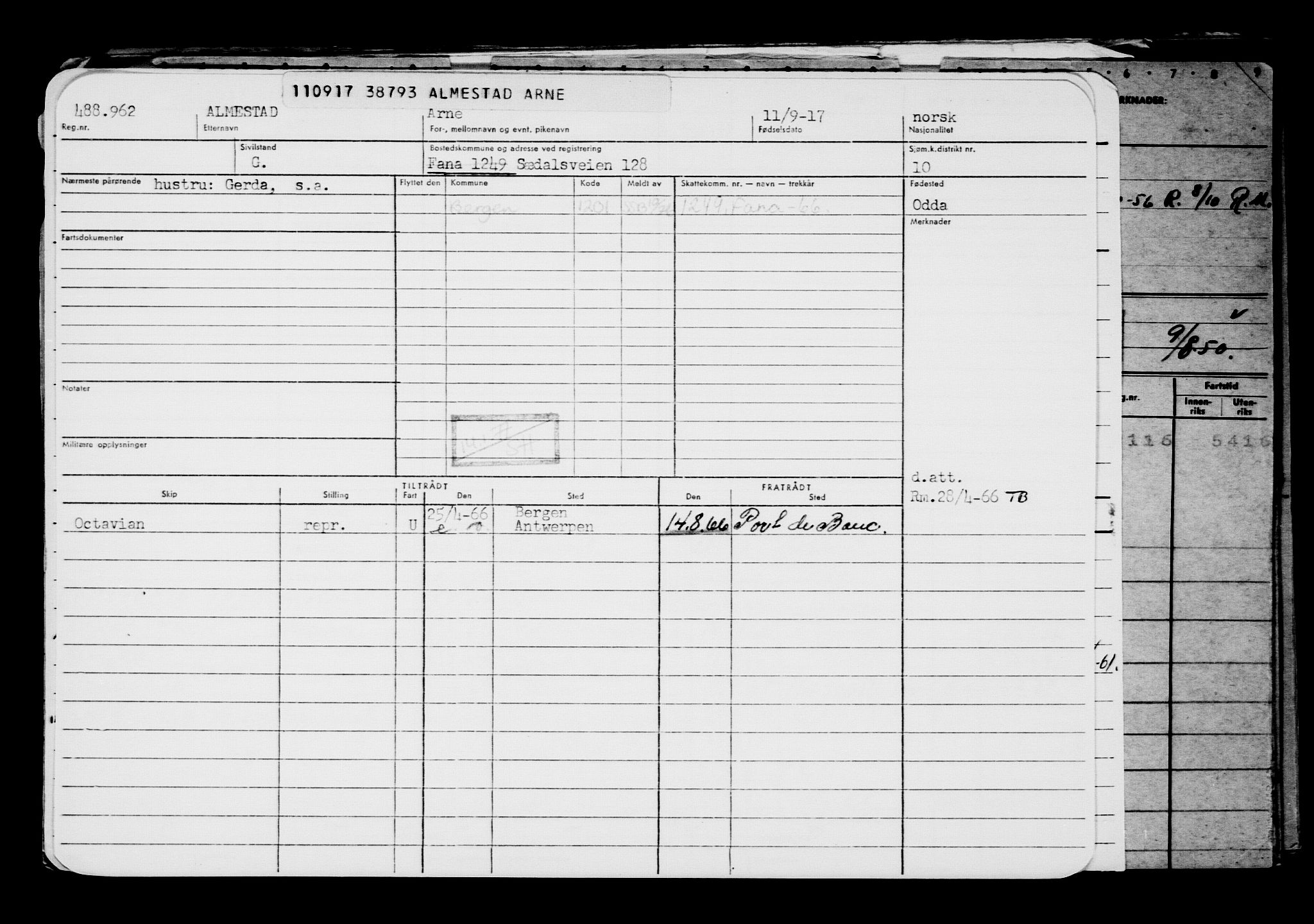 Direktoratet for sjømenn, AV/RA-S-3545/G/Gb/L0151: Hovedkort, 1917, s. 549