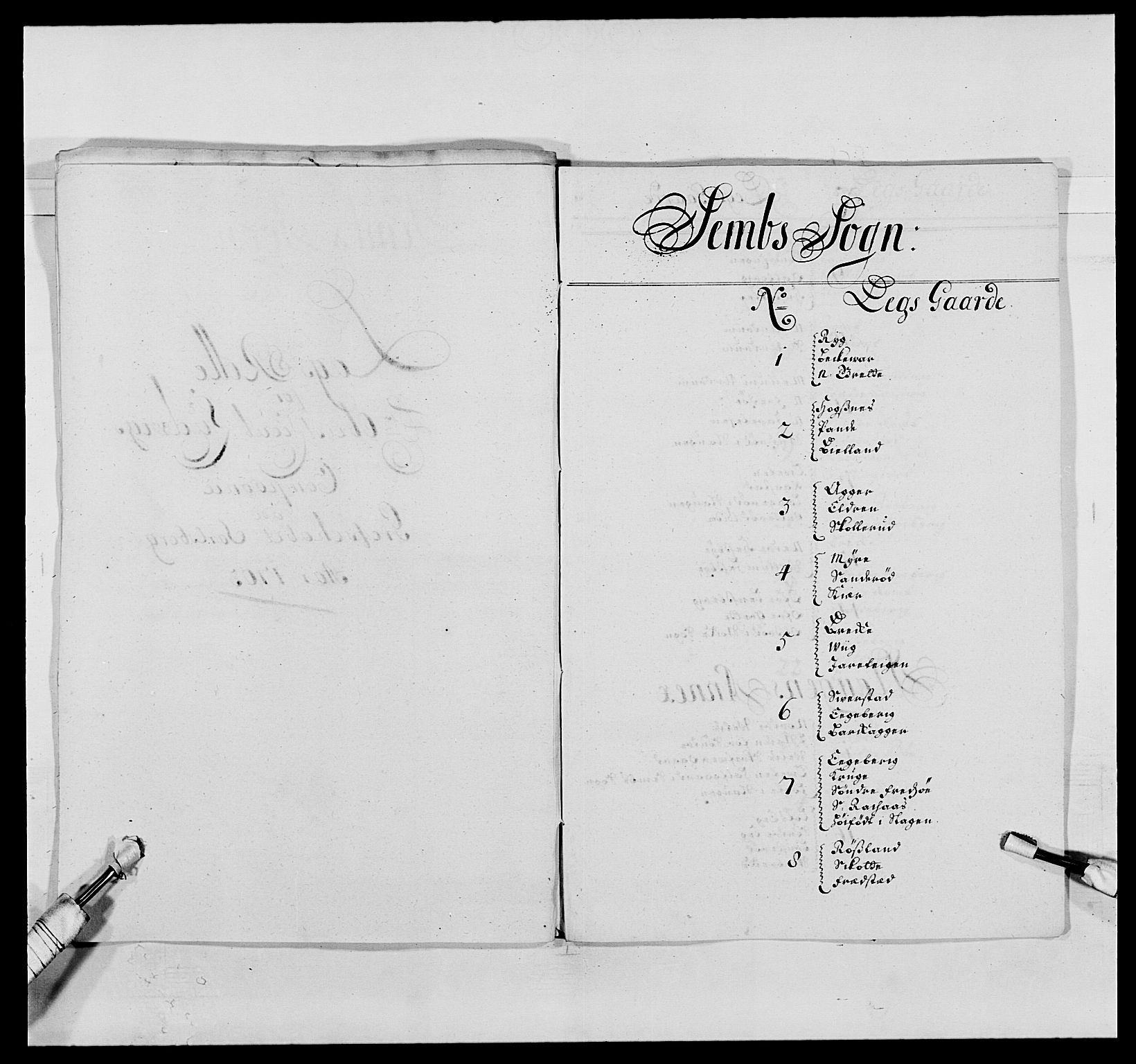 Kommanderende general (KG I) med Det norske krigsdirektorium, AV/RA-EA-5419/E/Ea/L0494: Smålenske regiment, 1697-1717, s. 263