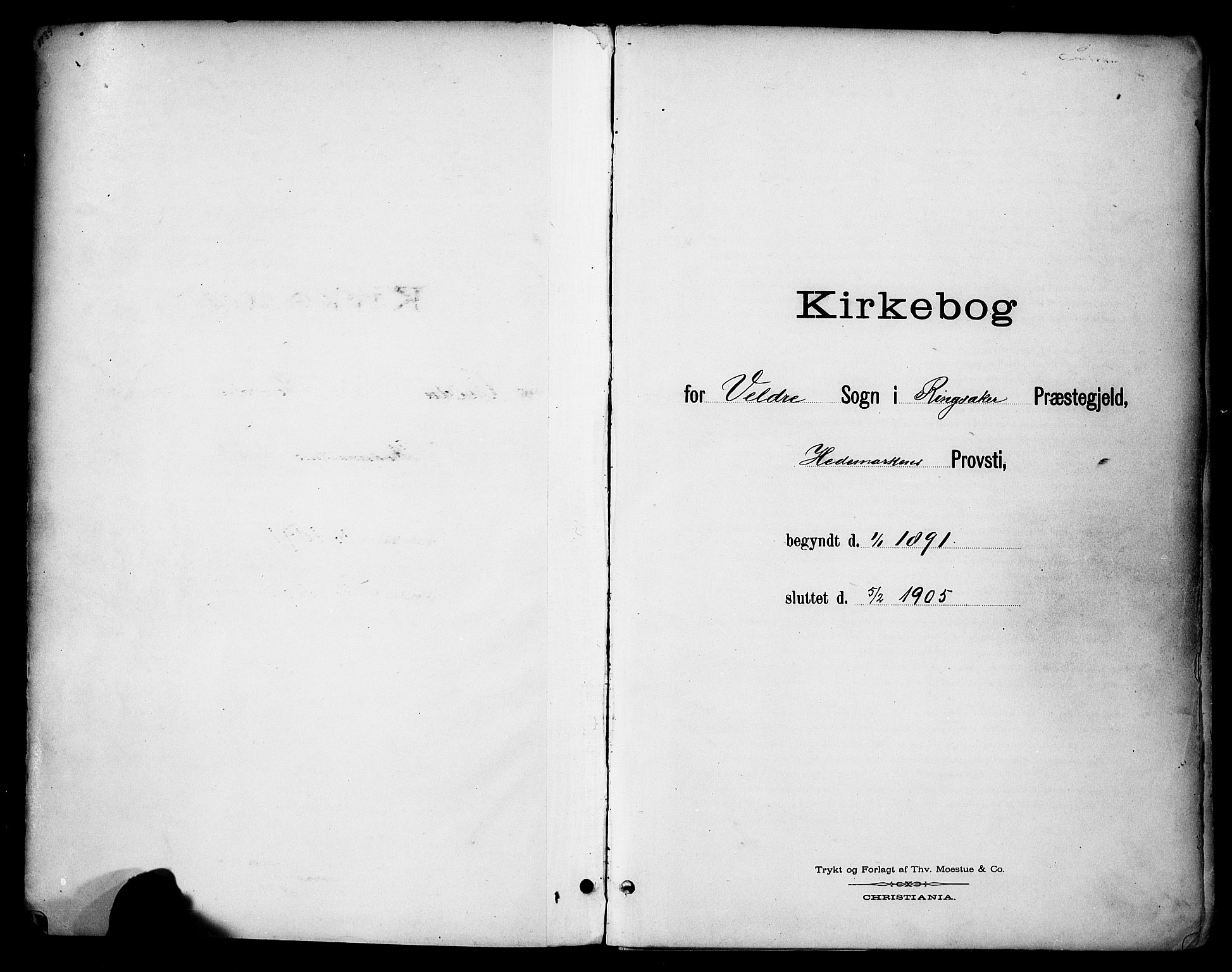 Ringsaker prestekontor, SAH/PREST-014/K/Ka/L0016: Ministerialbok nr. 16, 1891-1904