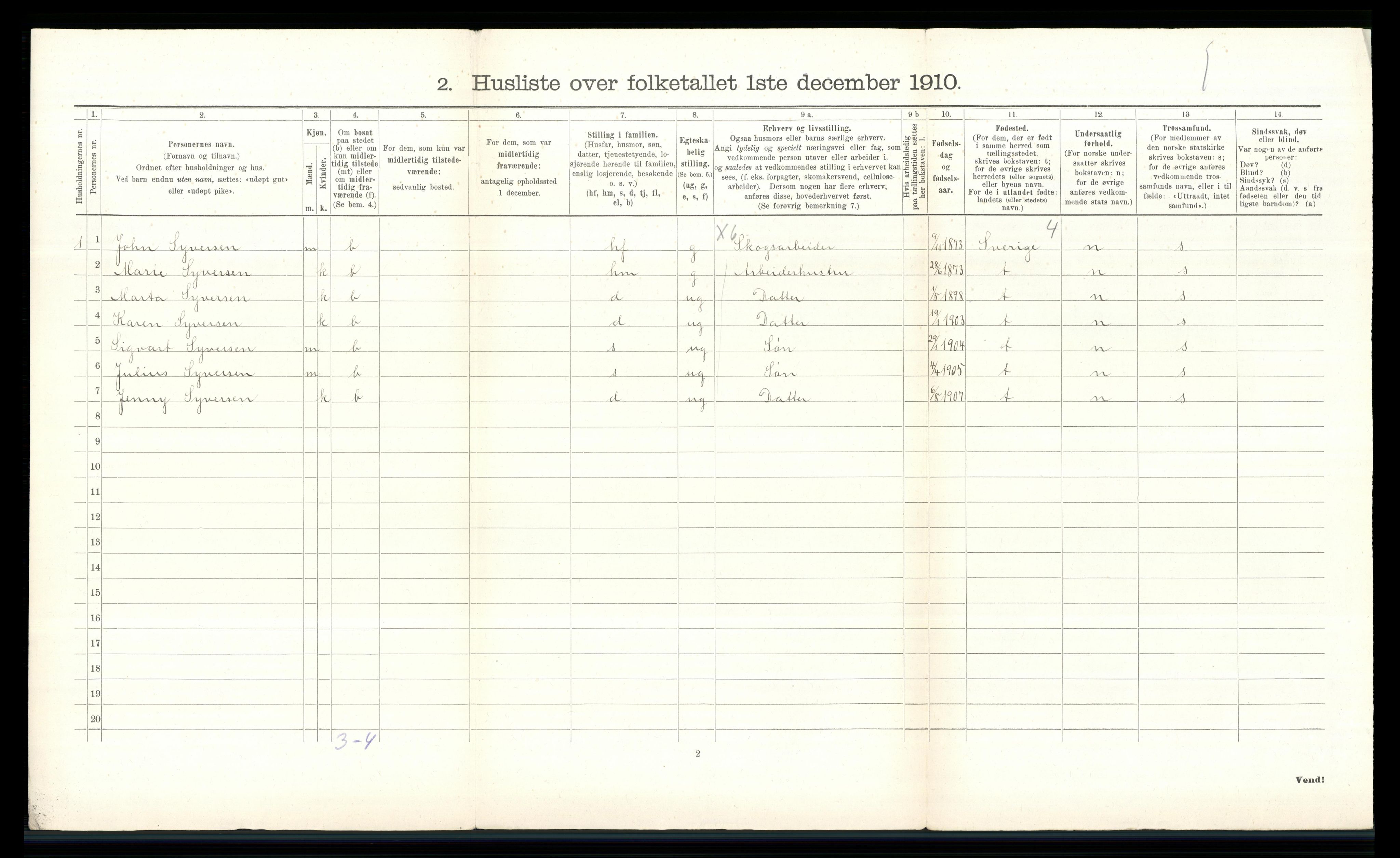 RA, Folketelling 1910 for 0427 Elverum herred, 1910, s. 210