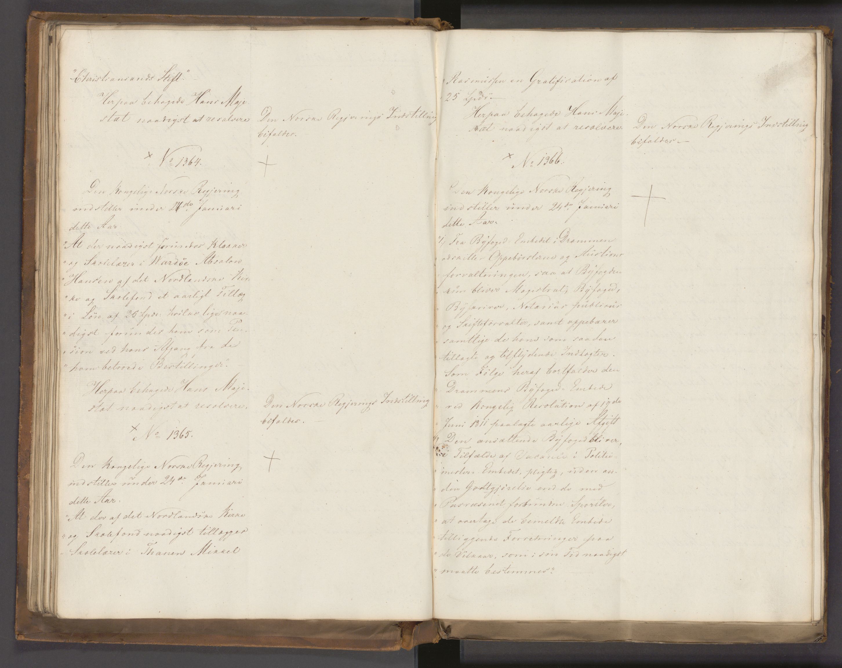 Statsrådssekretariatet, AV/RA-S-1001/A/Ab/L0022: Kgl. res. nr. 1210-1721, 1. halvår, 1826