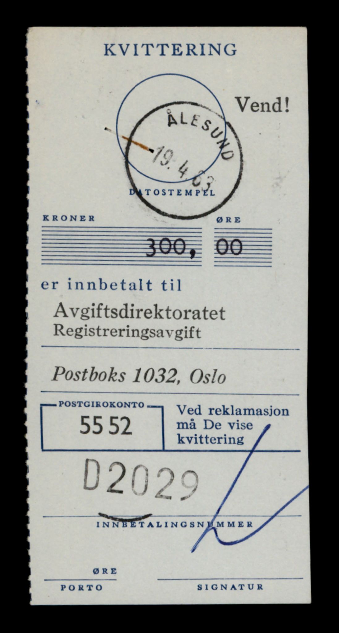 Møre og Romsdal vegkontor - Ålesund trafikkstasjon, SAT/A-4099/F/Fe/L0003: Registreringskort for kjøretøy T 232 - T 340, 1927-1998, s. 211