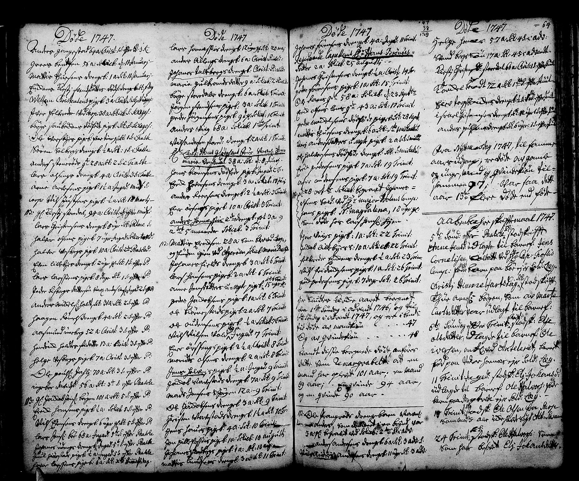 Skjeberg prestekontor Kirkebøker, SAO/A-10923/F/Fa/L0002: Ministerialbok nr. I 2, 1726-1791, s. 64