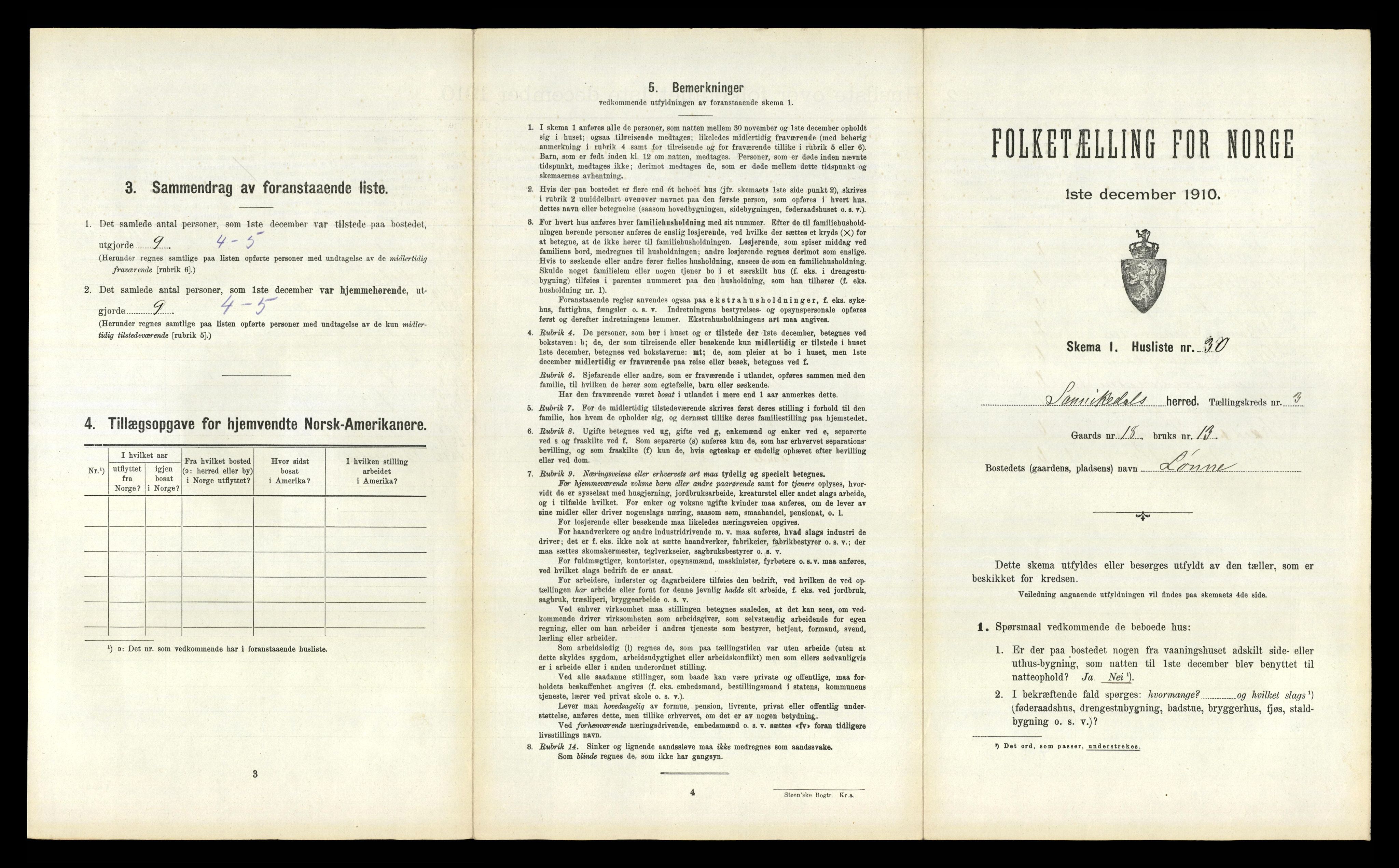 RA, Folketelling 1910 for 0816 Sannidal herred, 1910, s. 284