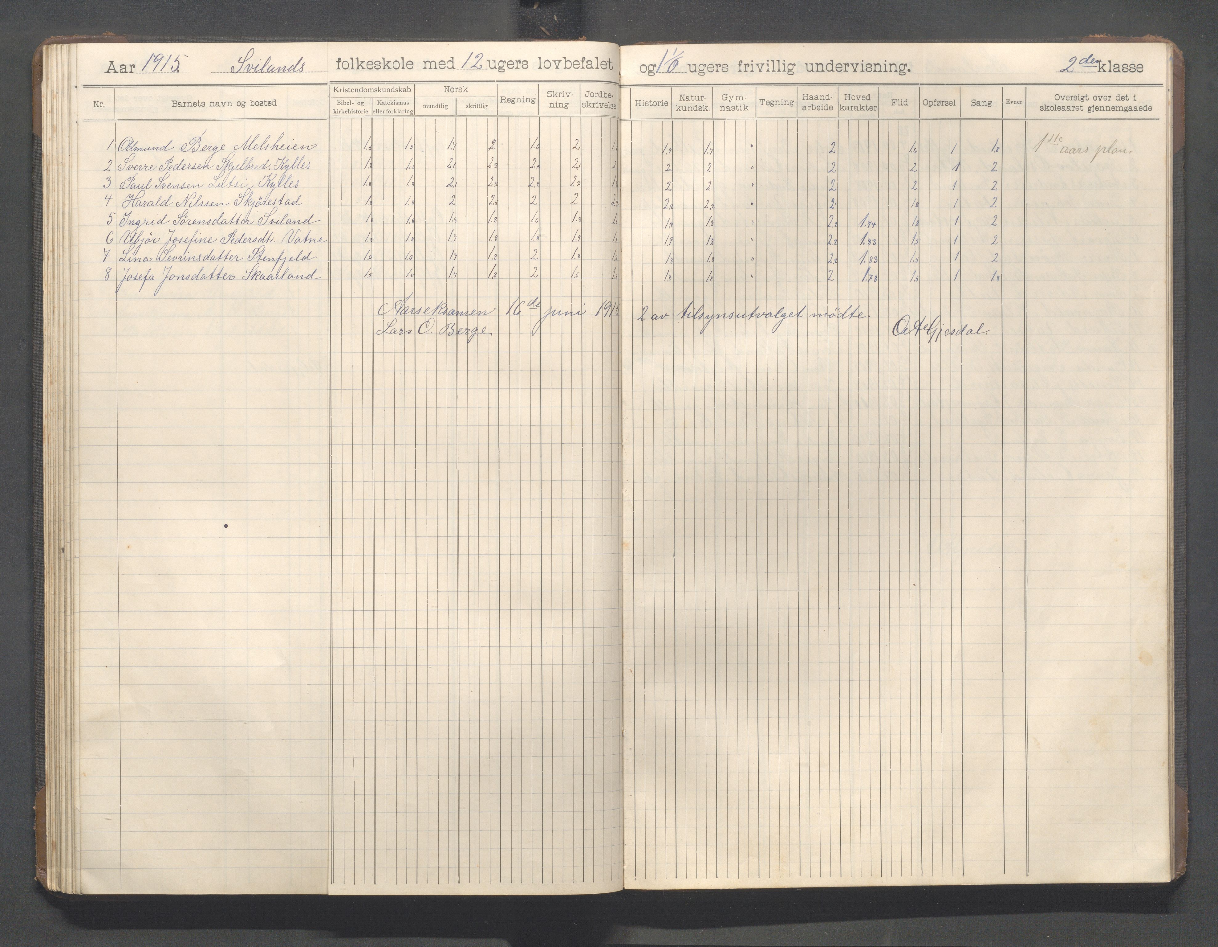 Høyland kommune - Sviland skole m.fl., IKAR/K-100091/E/L0001: Skoleprotokoll, 1906-1922, s. 60