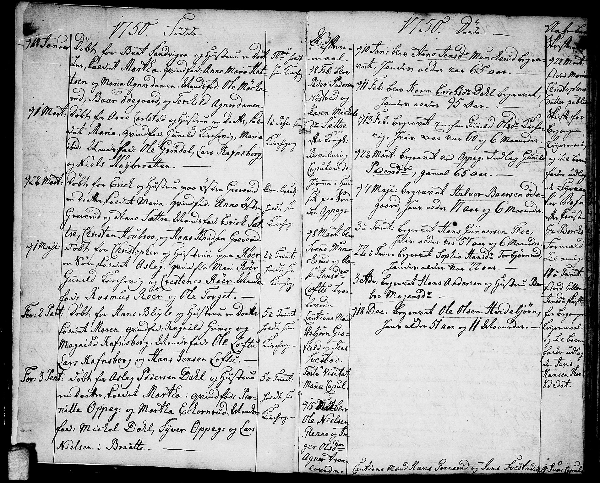 Nesodden prestekontor Kirkebøker, AV/SAO-A-10013/F/Fa/L0002: Ministerialbok nr. I 2, 1750-1768, s. 2