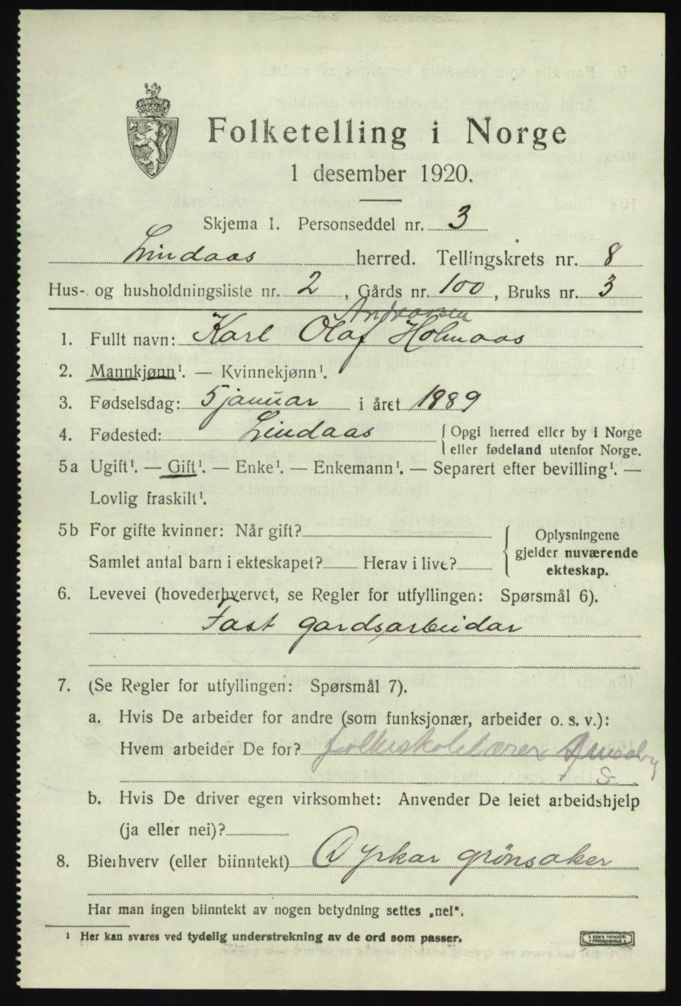 SAB, Folketelling 1920 for 1263 Lindås herred, 1920, s. 4247