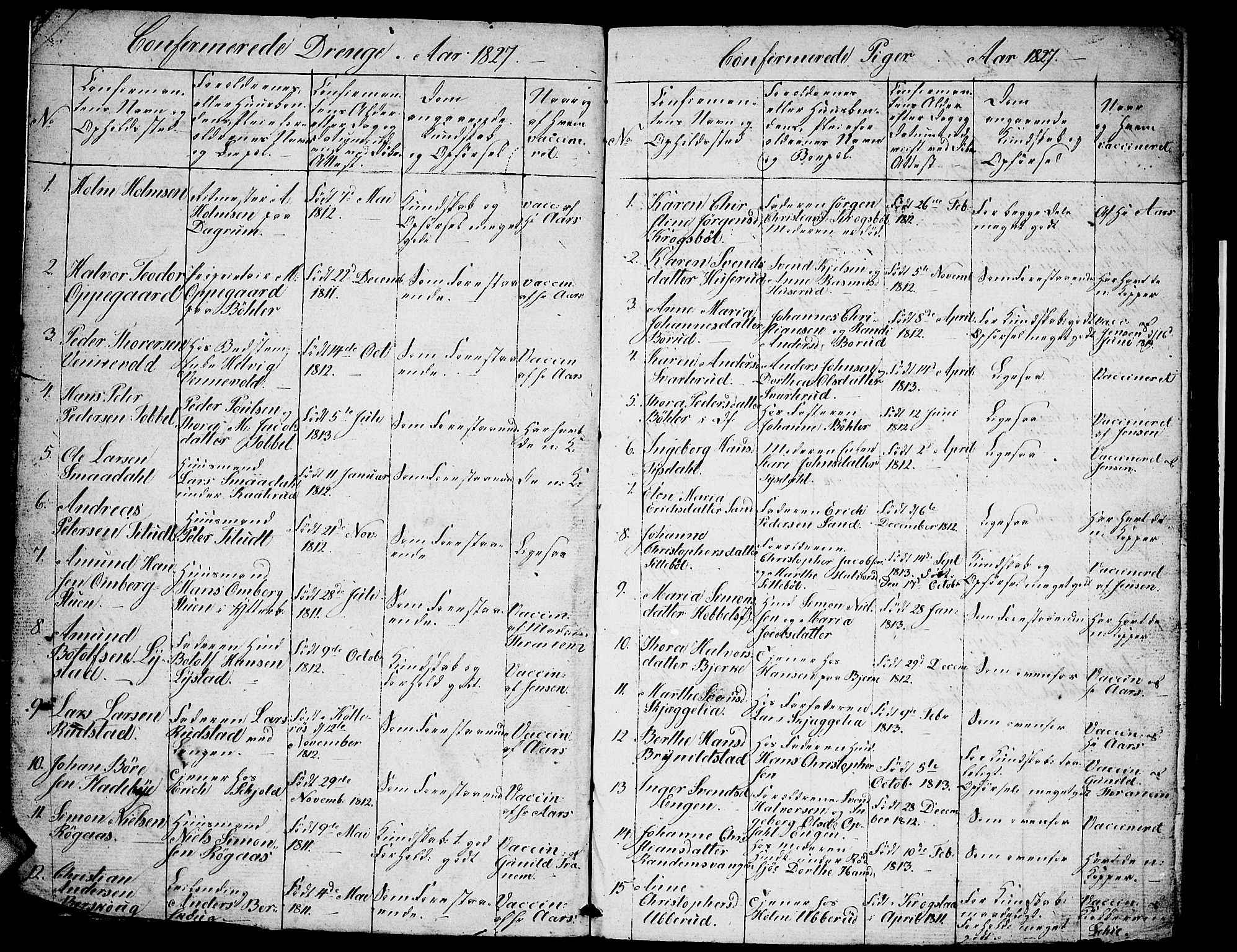 Enebakk prestekontor Kirkebøker, AV/SAO-A-10171c/F/Fa/L0008: Ministerialbok nr. I 8, 1827-1833, s. 3-4