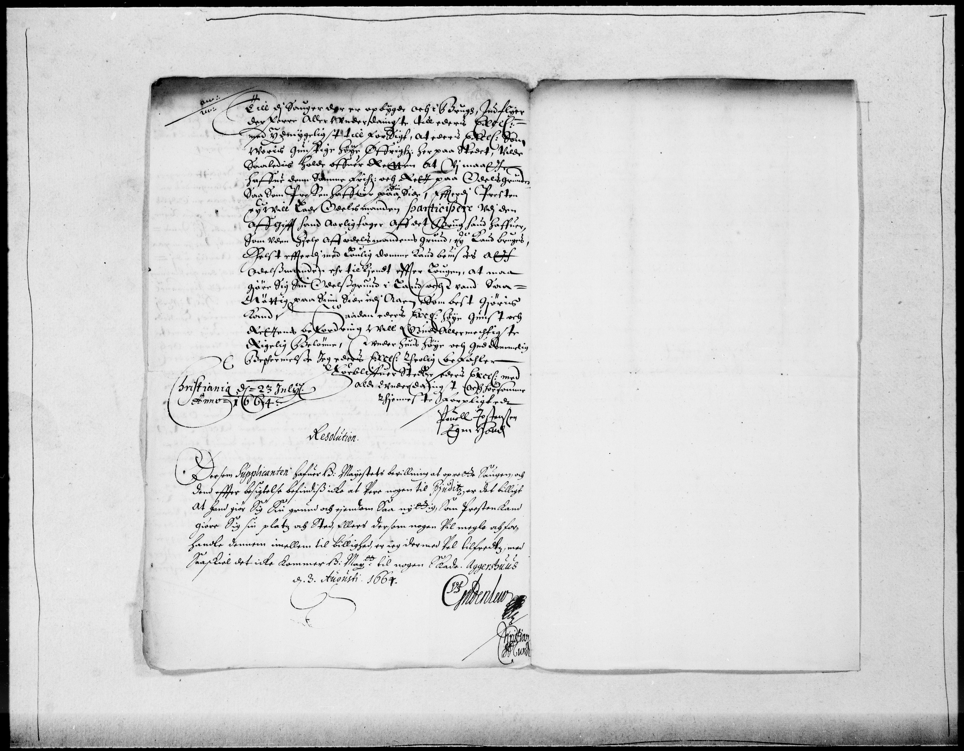 Danske Kanselli 1572-1799, AV/RA-EA-3023/F/Fc/Fcc/Fcca/L0024: Norske innlegg 1572-1799, 1664-1665, s. 104