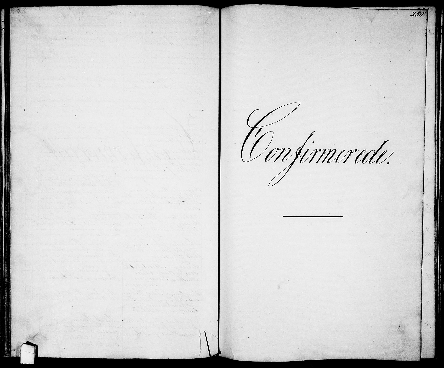 Garnisonsmenigheten Kirkebøker, SAO/A-10846/G/Ga/L0005: Klokkerbok nr. 5, 1841-1860, s. 250