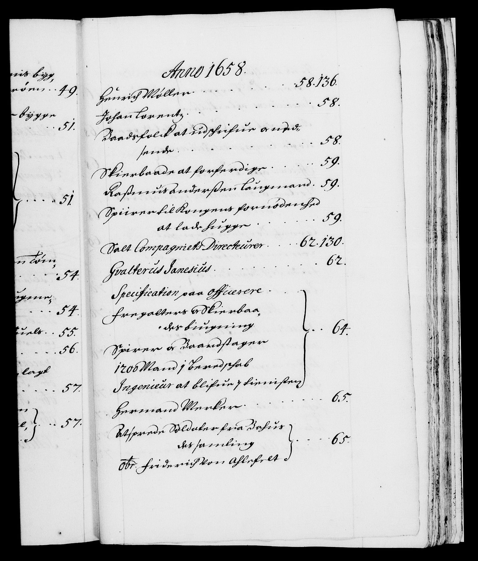 Danske Kanselli 1572-1799, AV/RA-EA-3023/F/Fc/Fca/Fcab/L0010: Norske tegnelser (mikrofilm), 1657-1660