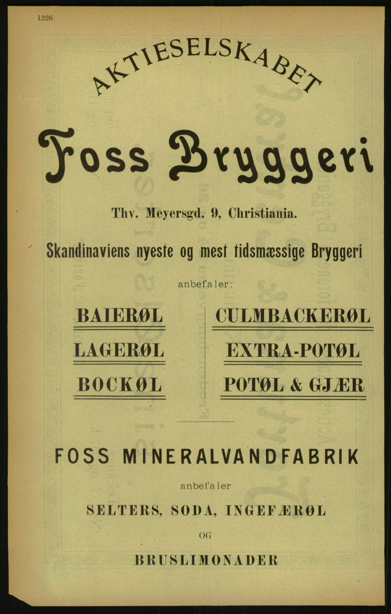 Kristiania/Oslo adressebok, PUBL/-, 1900, s. 1226