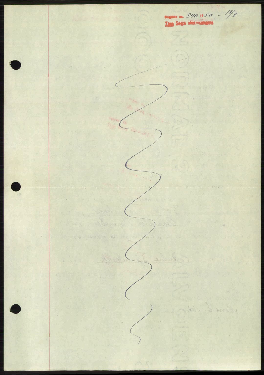 Ytre Sogn tingrett, AV/SAB-A-2601/1/G/Gbb/L0009: Pantebok nr. A6 - A7 (B4), 1950-1950, Dagboknr: 846/1950