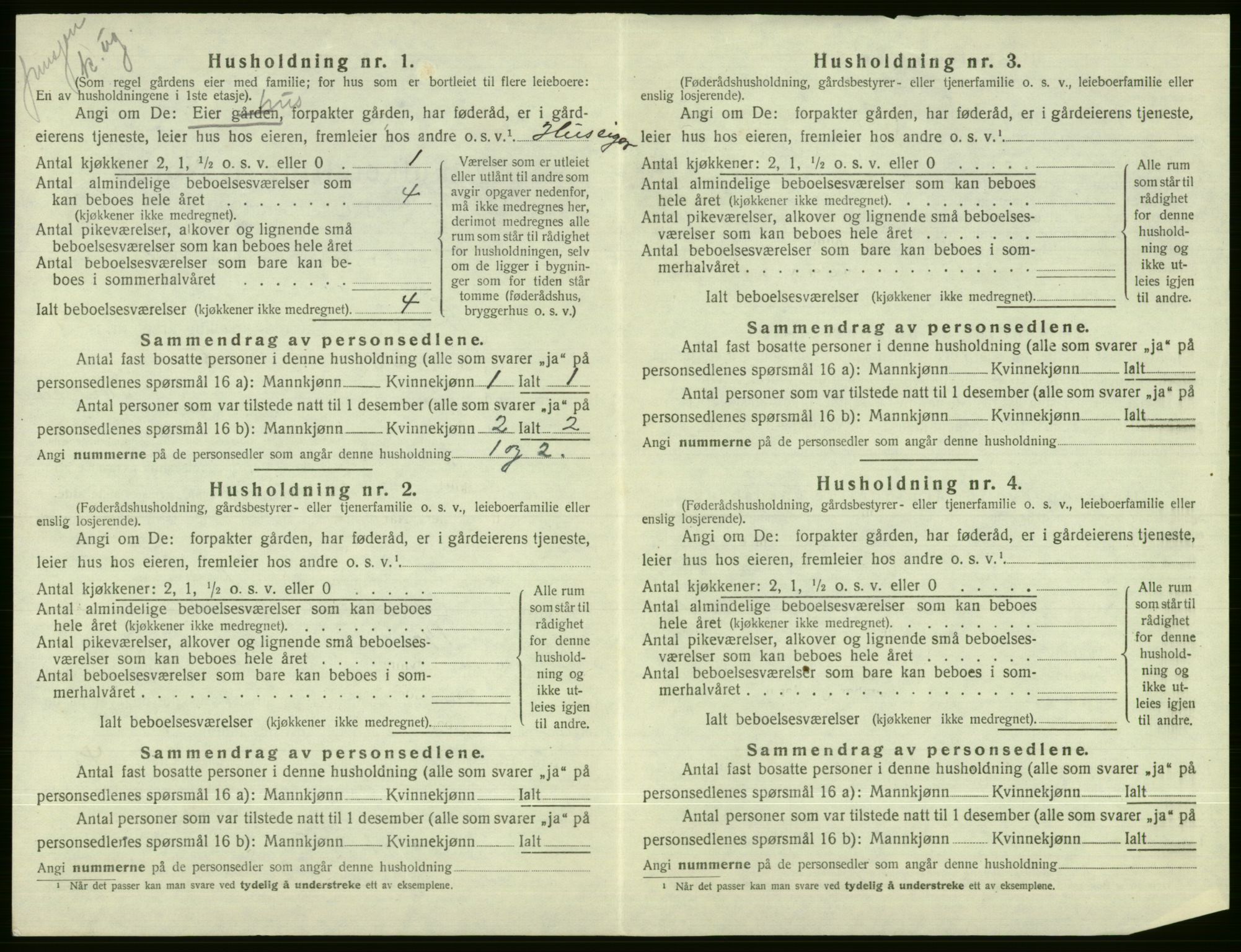 SAB, Folketelling 1920 for 1235 Voss herred, 1920, s. 2618