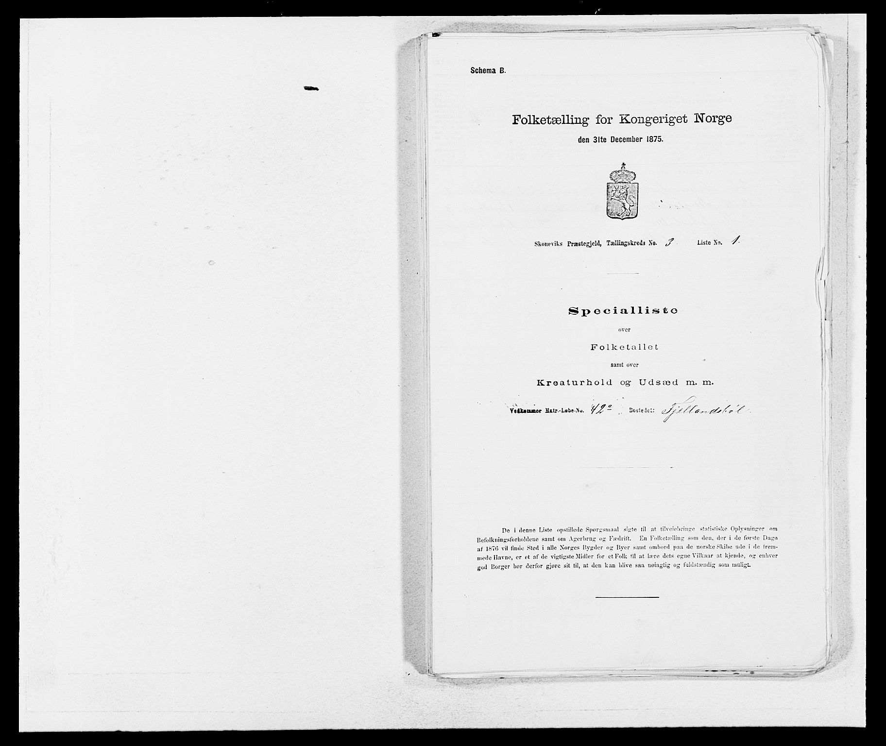 SAB, Folketelling 1875 for 1212P Skånevik prestegjeld, 1875, s. 235