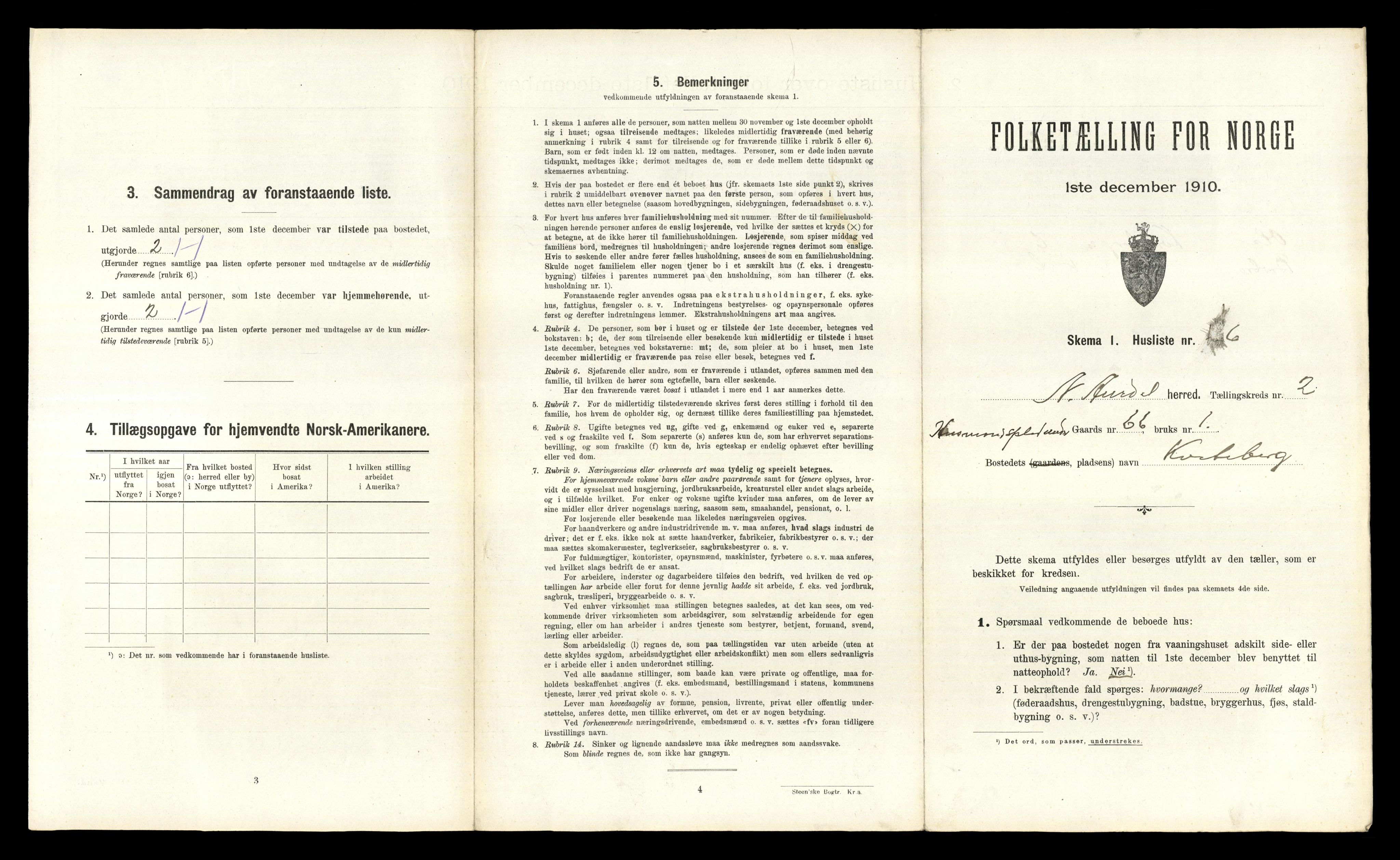 RA, Folketelling 1910 for 0542 Nord-Aurdal herred, 1910, s. 287