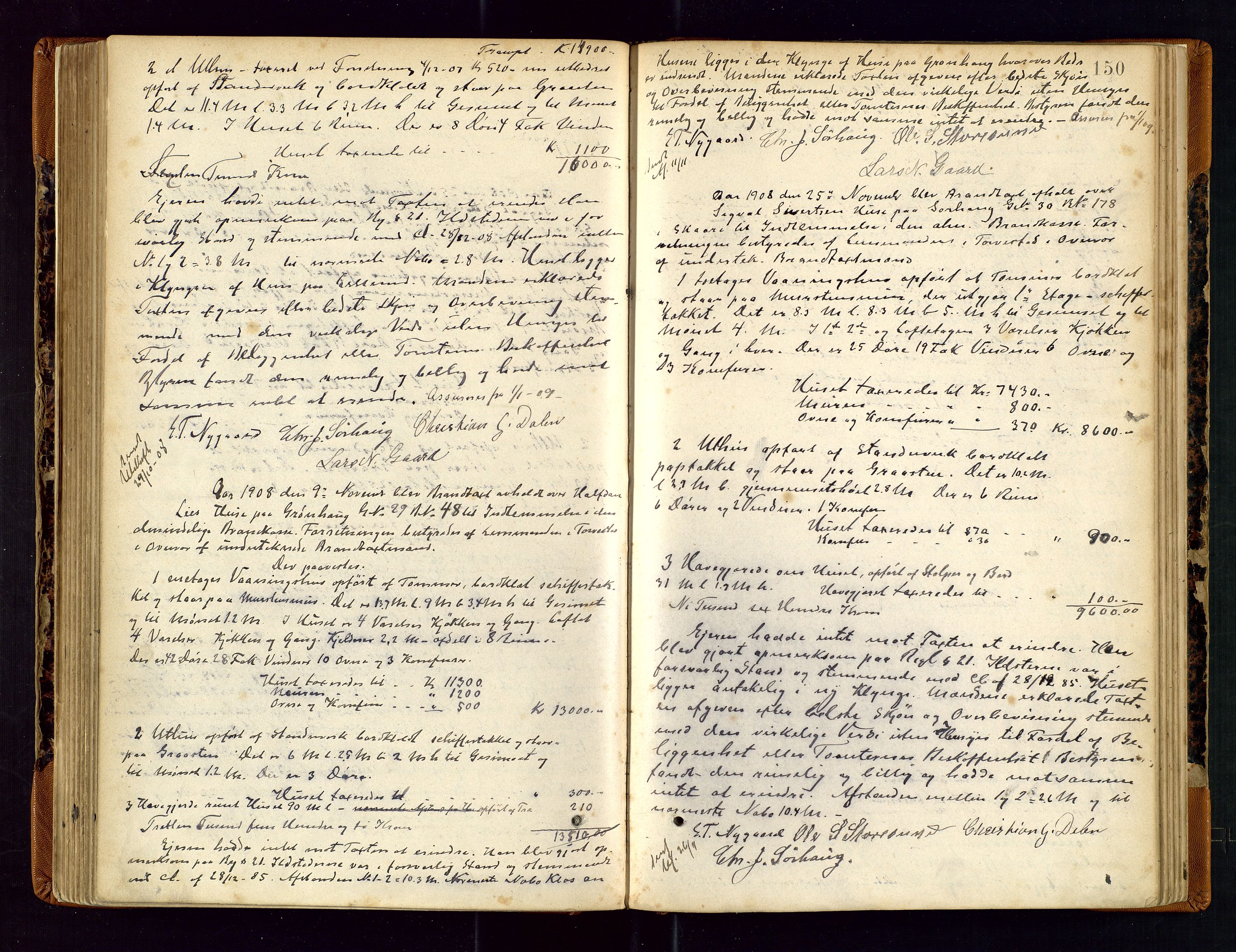 Torvestad lensmannskontor, AV/SAST-A-100307/1/Goa/L0002: "Brandtaxationsprotokol for Torvestad Thinglag", 1883-1917, s. 149b-150a