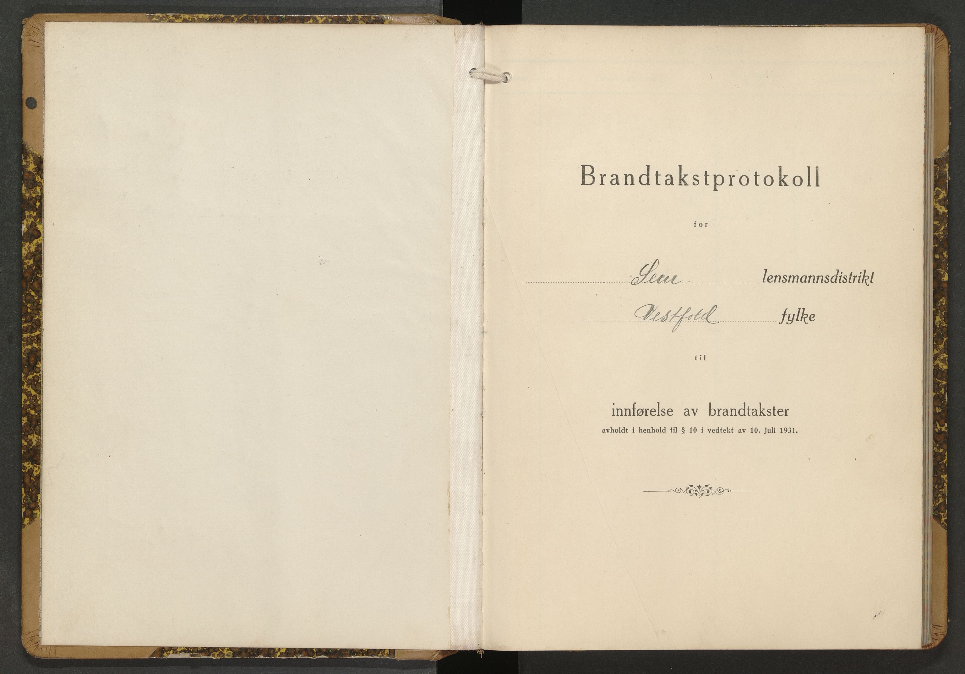 Sem lensmannskontor, SAKO/A-547/Y/Yb/Ybb/L0015: Skjematakstprotokoll, 1937-1939