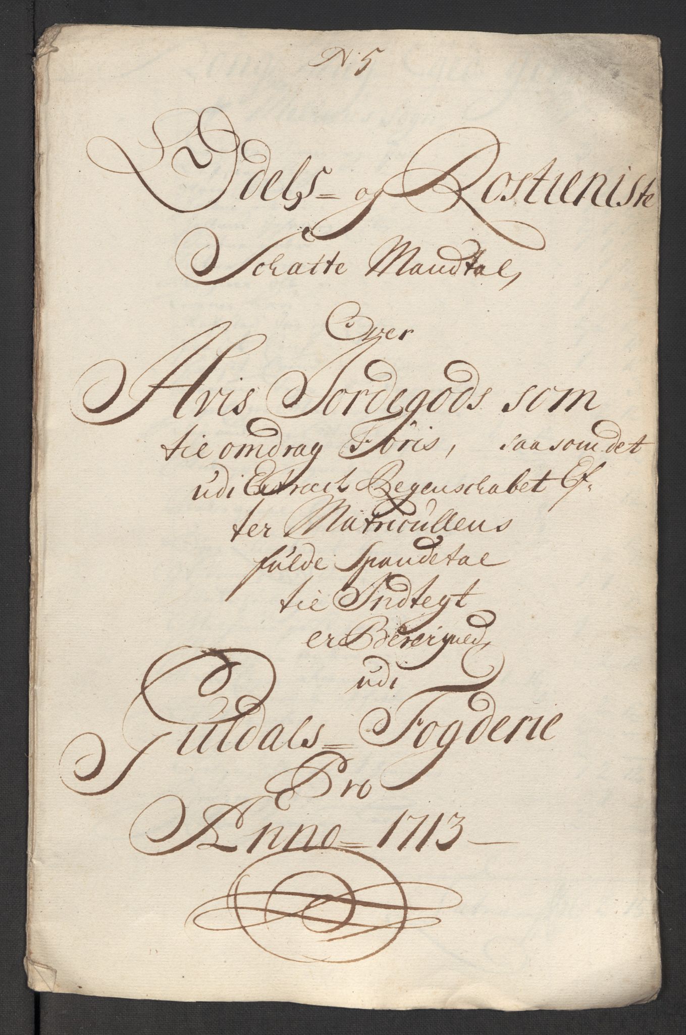 Rentekammeret inntil 1814, Reviderte regnskaper, Fogderegnskap, AV/RA-EA-4092/R60/L3964: Fogderegnskap Orkdal og Gauldal, 1713, s. 553