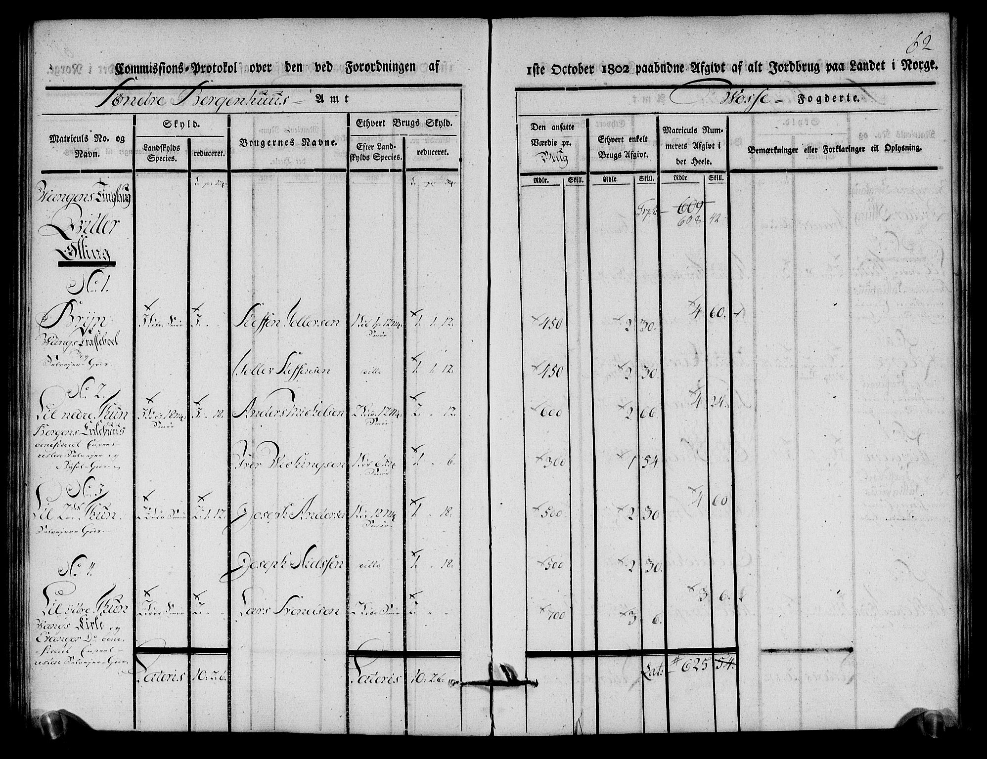 Rentekammeret inntil 1814, Realistisk ordnet avdeling, RA/EA-4070/N/Ne/Nea/L0112: Nordhordland og Voss fogderi. Kommisjonsprotokoll for Voss, 1803, s. 64